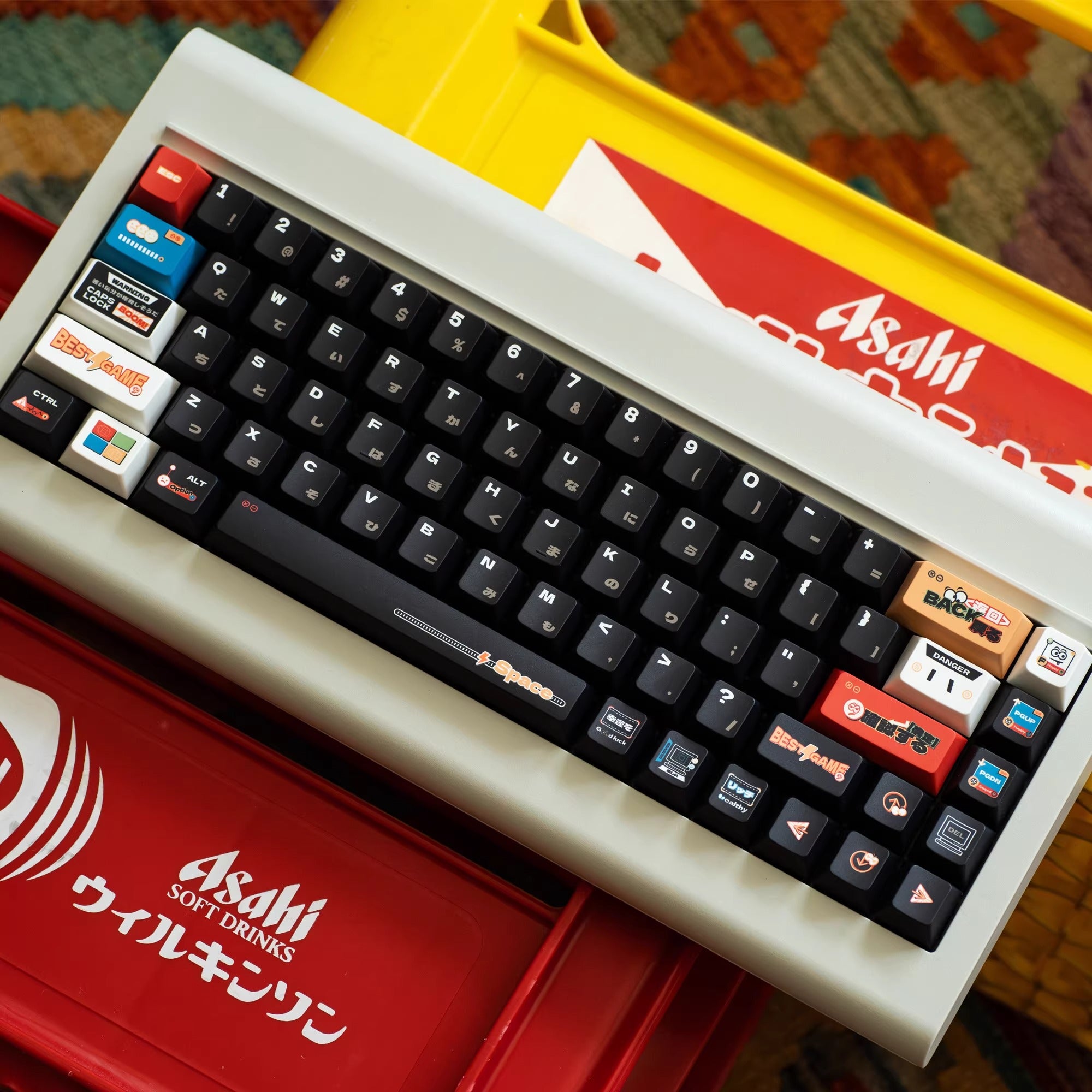 Emotional sticker theme -140 keys - original high PBT full five sided thermal sublimation mechanical keyboard customized set with personalized keycaps