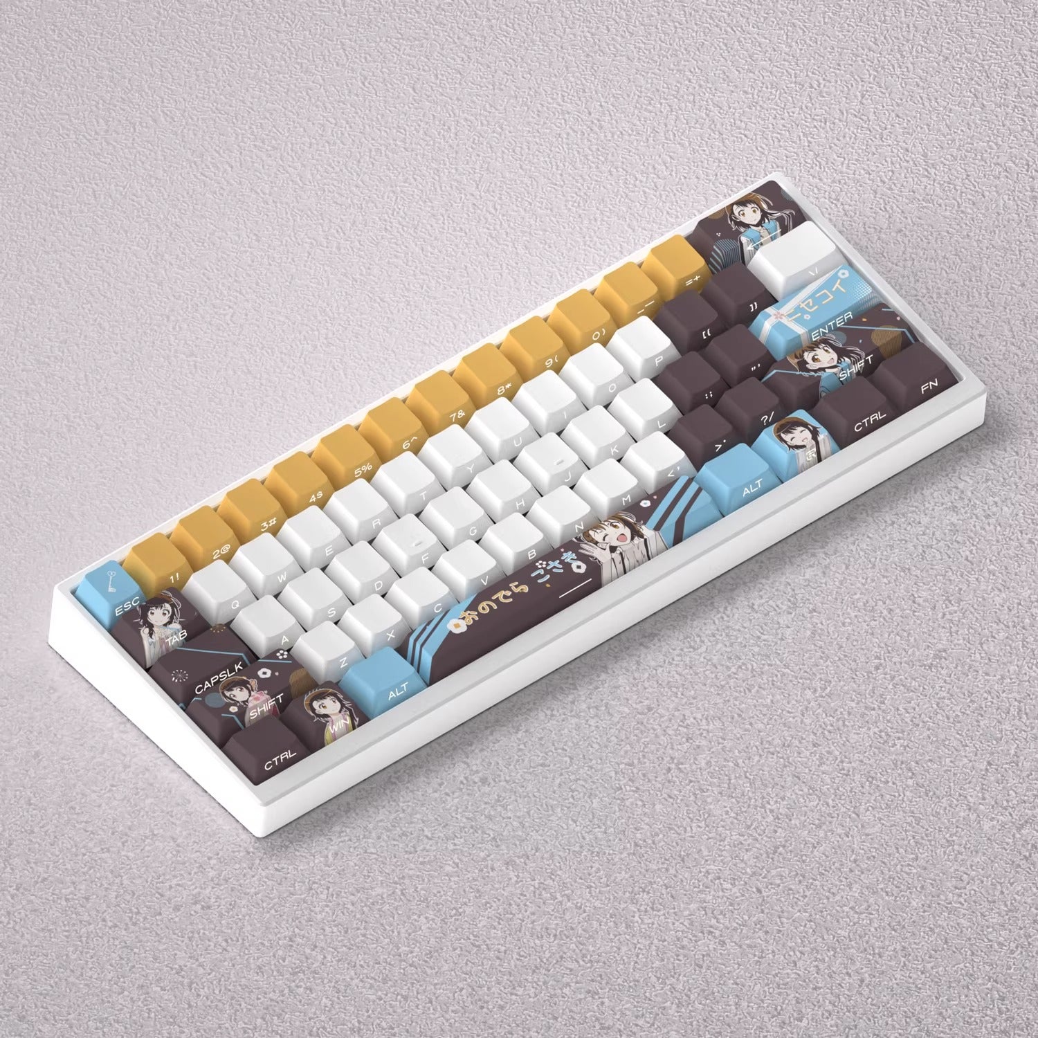 Nisekoi series, Onodera Kosaki theme, original high PBT material compatible MX switch mechanical keyboard, anime game theme set keycaps, mechanical keyboard replacement keycap set