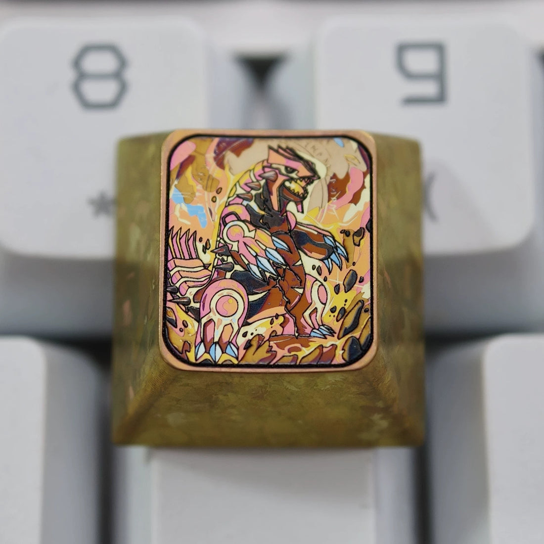 Pok é mon Series, Colorful Super Beast Collection, 1U Titanium Alloy Personalized Keycaps, Anime Game Culture Creative Peripheral Mechanical Keyboard Decorative Keycaps