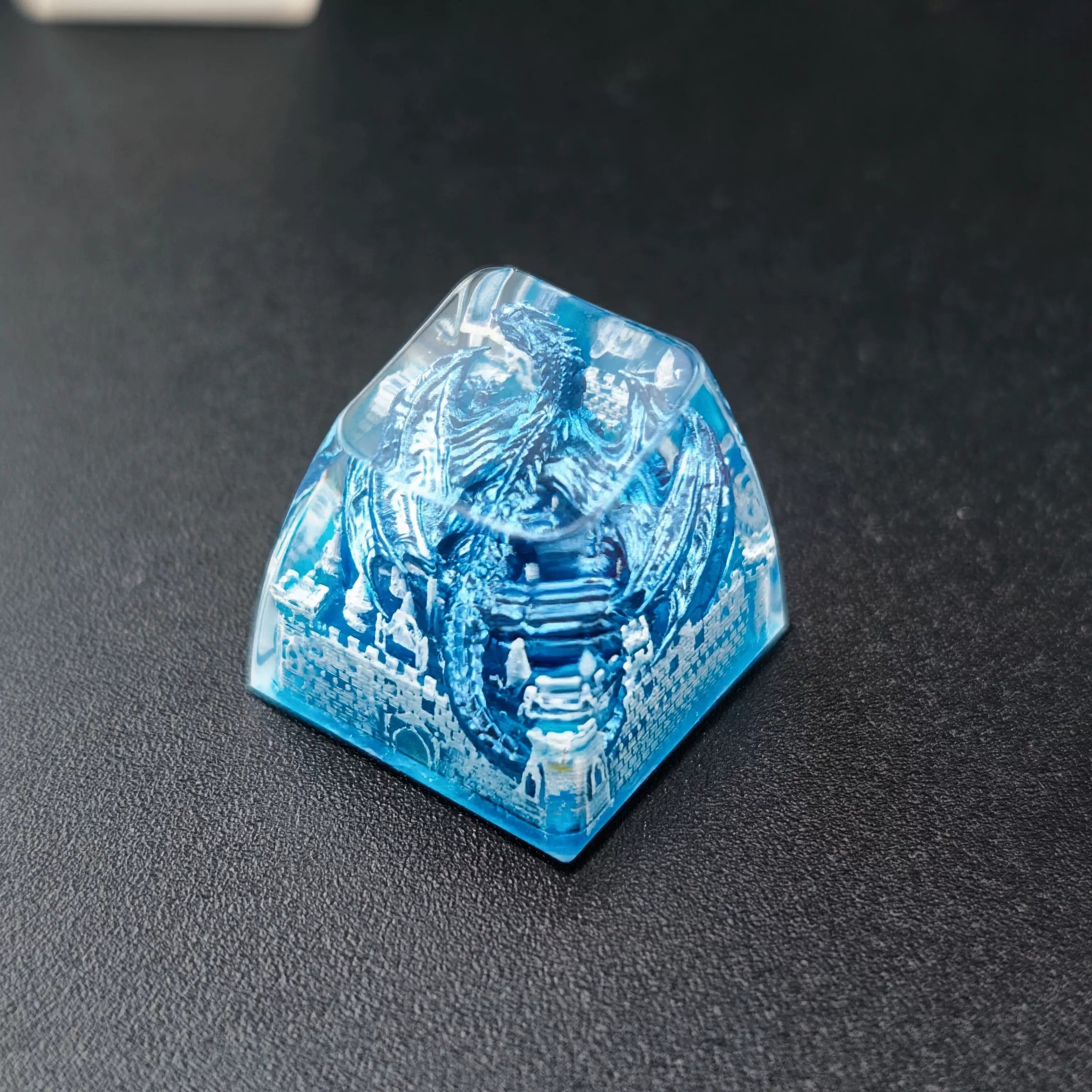 Game of Thrones, Dragon Castle Theme Design, 1 U crystal resin molding, mythological creative custom resin craftsman handmade decorative keycaps
