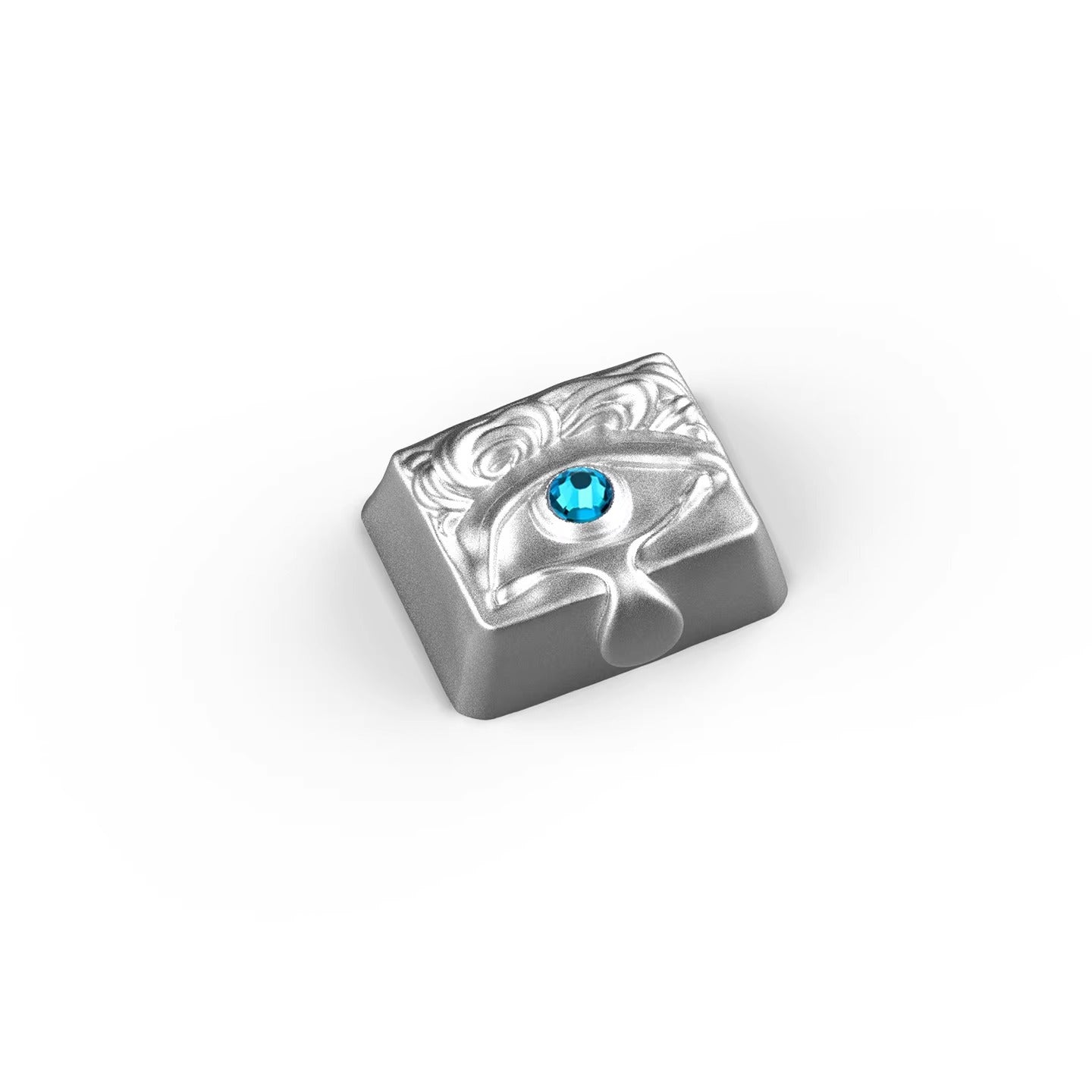 Diamond tears, resin inlaid personalized keycaps, fashionable art mechanical keyboard decorative keycaps.