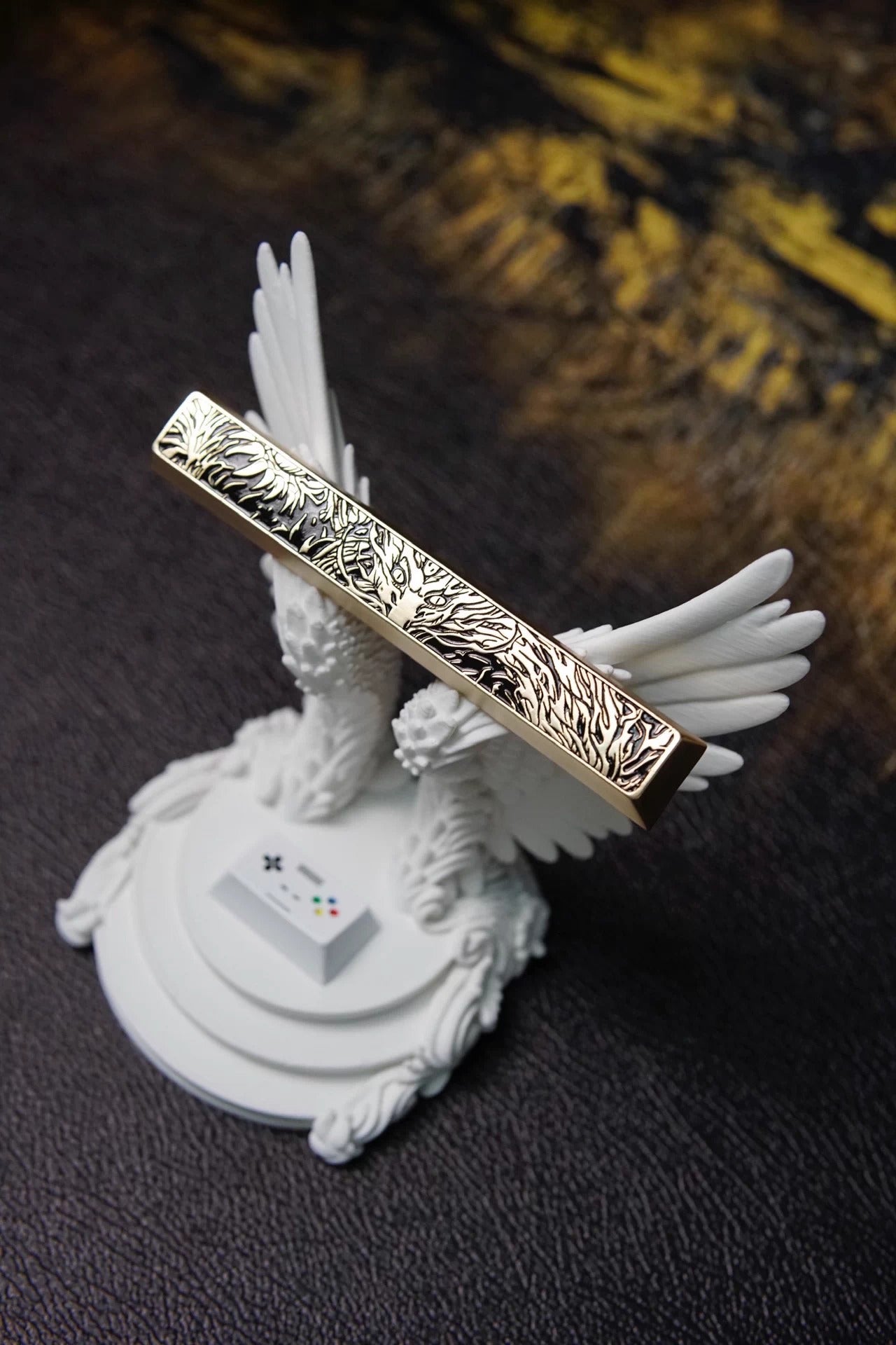 Dragon/loong, 6.25U zinc alloy metal personalized keycap, mythological themed metal decorative keycap