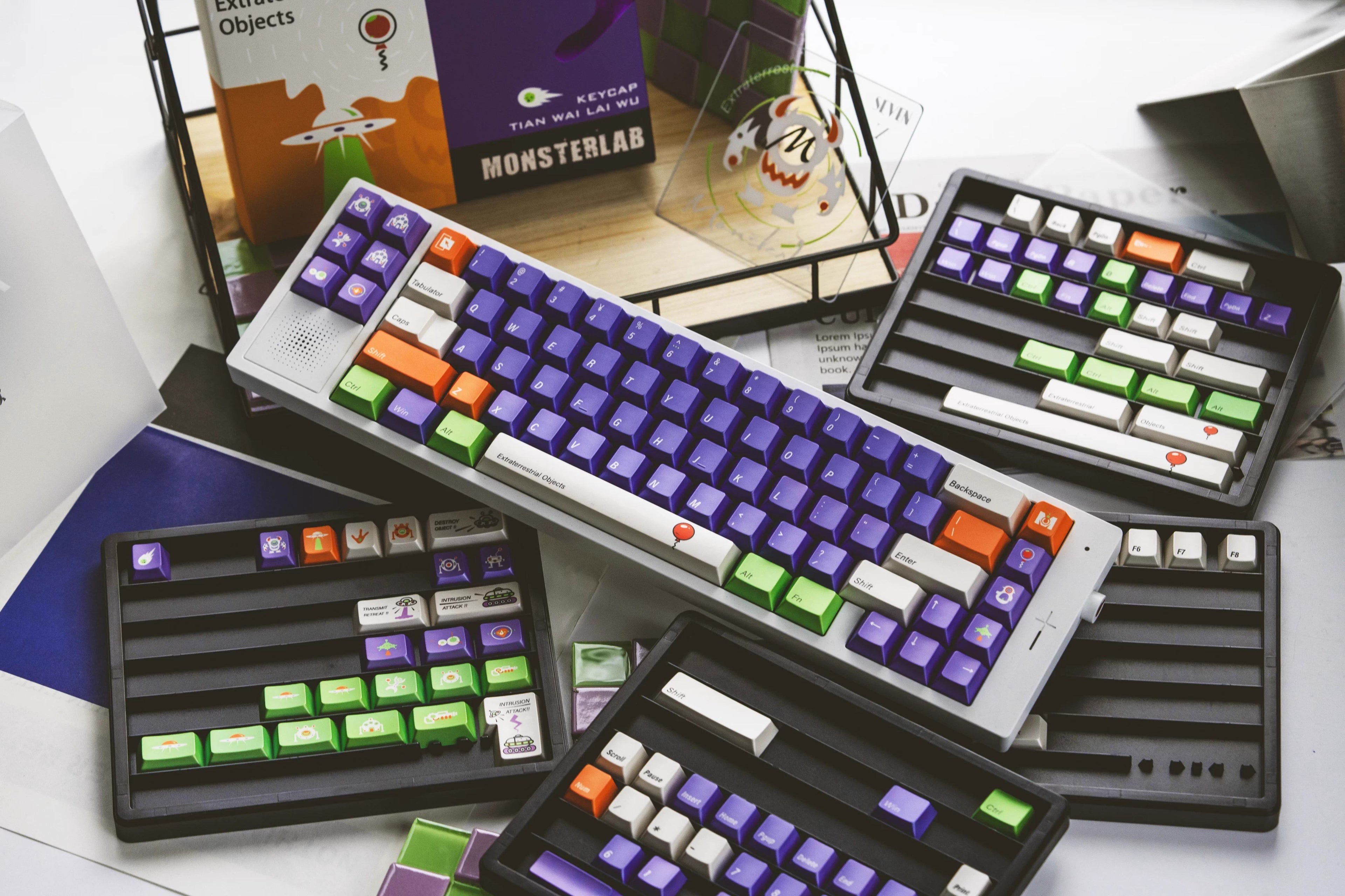 Toy Story, Buzz Lightyear themed design personalized keycaps, soft light original factory high sublimation process PBT material decorative keycap set