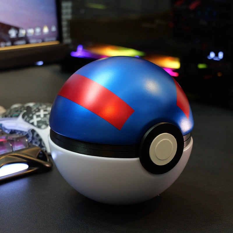 Pok é mon Pok é Ball, 3X3 size, iron shell+PLA nine key position with cover, built-in illuminated key cap box, key cap display box