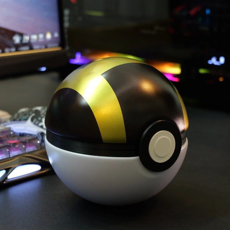Pok é mon Pok é Ball, 3X3 size, iron shell+PLA nine key position with cover, built-in illuminated key cap box, key cap display box