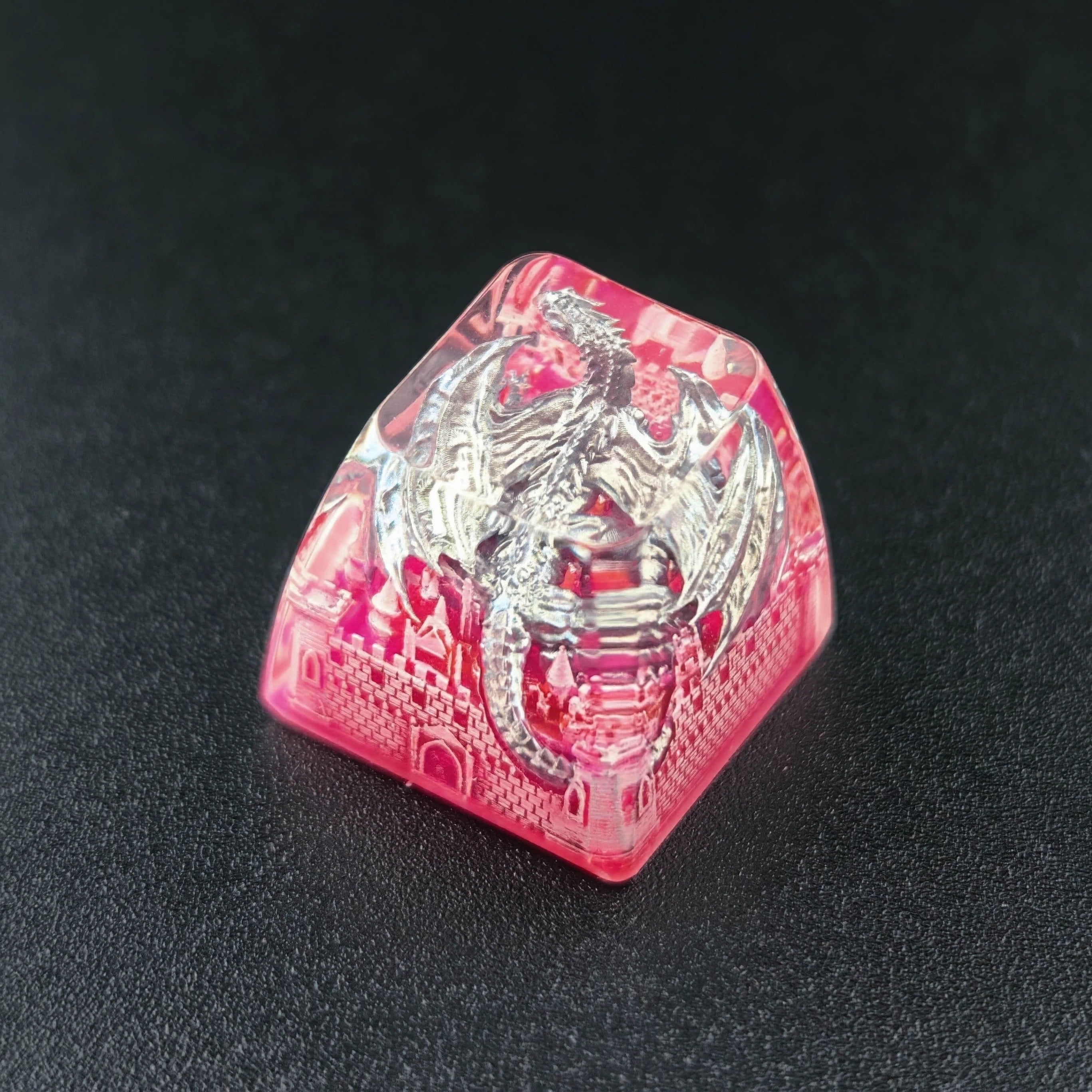 Game of Thrones, Dragon Castle Theme Design, 1 U crystal resin molding, mythological creative custom resin craftsman handmade decorative keycaps