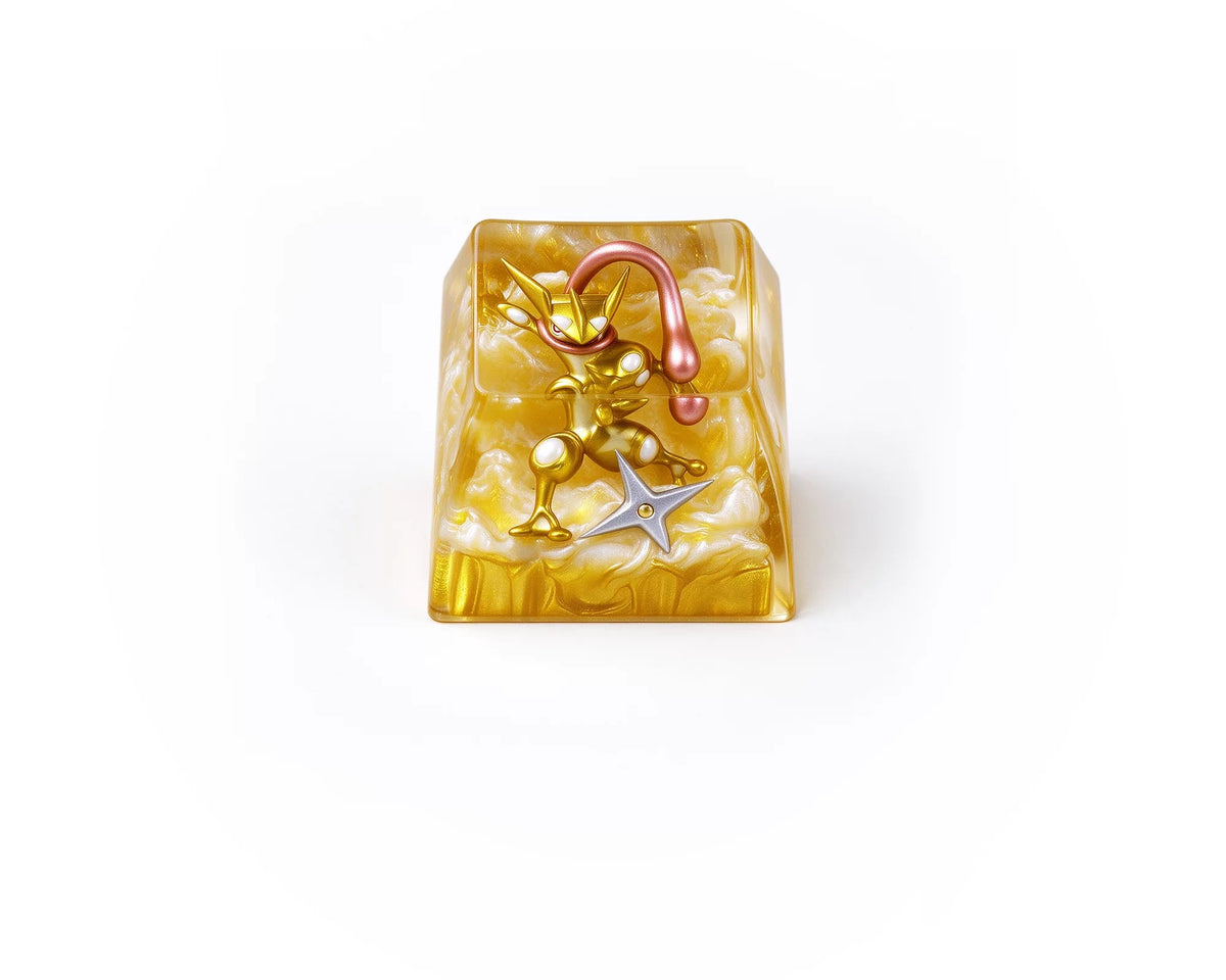 Pok é mon series/ Greninja Crystal Resin Keycaps Original Design Personalized Keycaps, Anime Game Culture Creative Keycaps Mechanical Keyboard Cartoon Decorative Keycaps