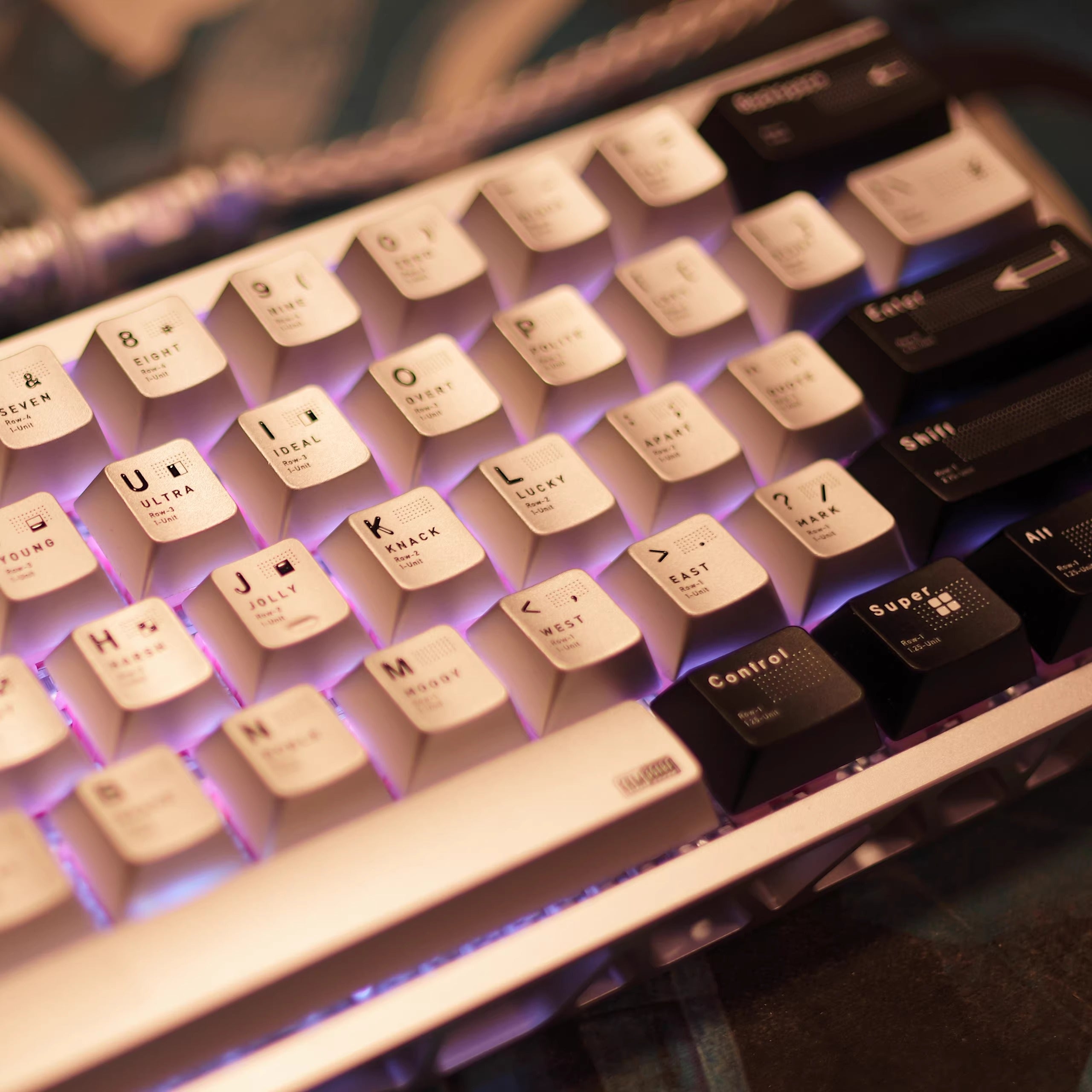 Parameterized V2 aluminum alloy CNC keycap set, metal personalized keycap original factory height set