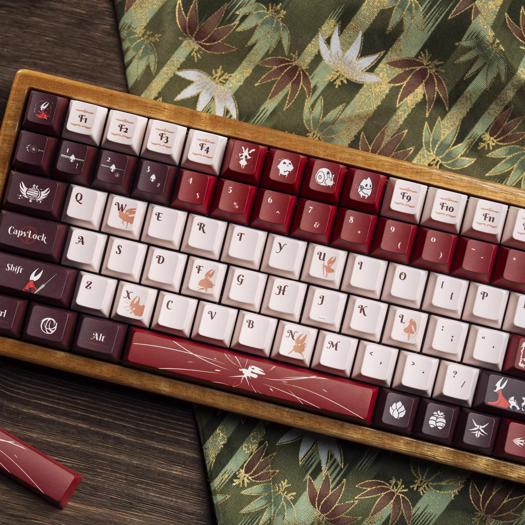 The Hollow Knight theme, PBT material, sublimation, Personalized keycap set, original factory height mechanical keyboard decorative keycap set