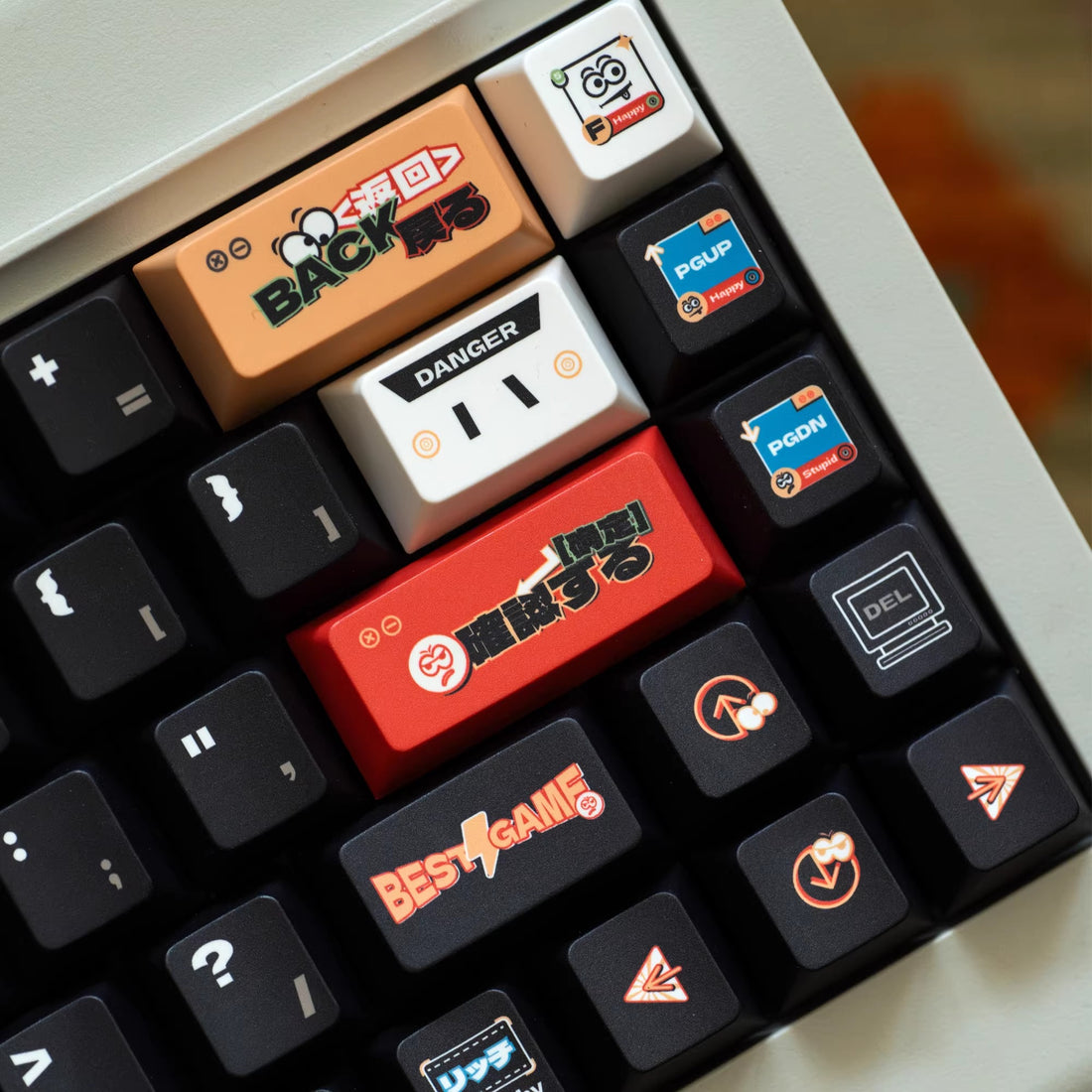 Emotional sticker theme -140 keys - original high PBT full five sided thermal sublimation mechanical keyboard customized set with personalized keycaps