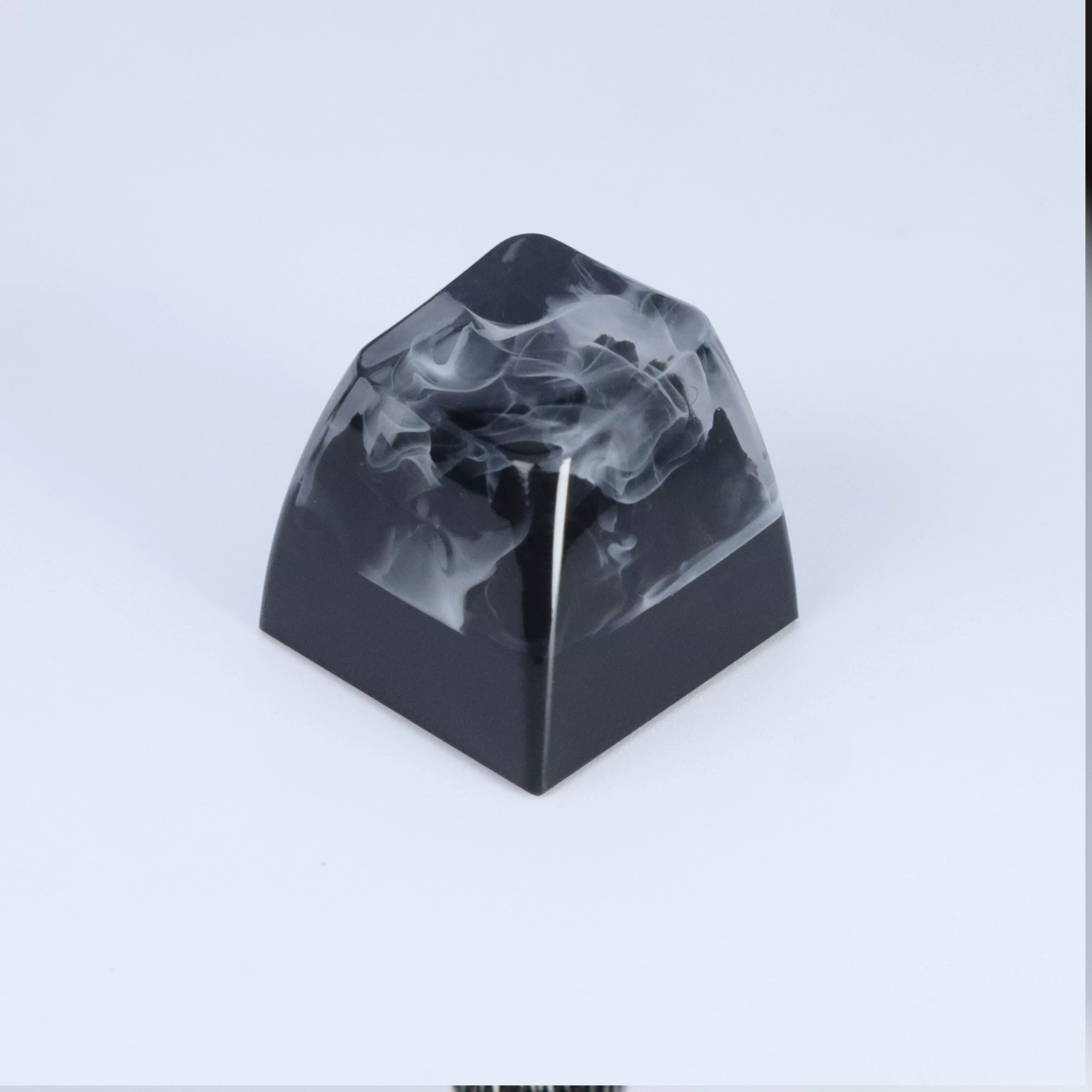 Ink wash style, crystal resin personalized keycaps, classical style resin handmade decorative keycaps