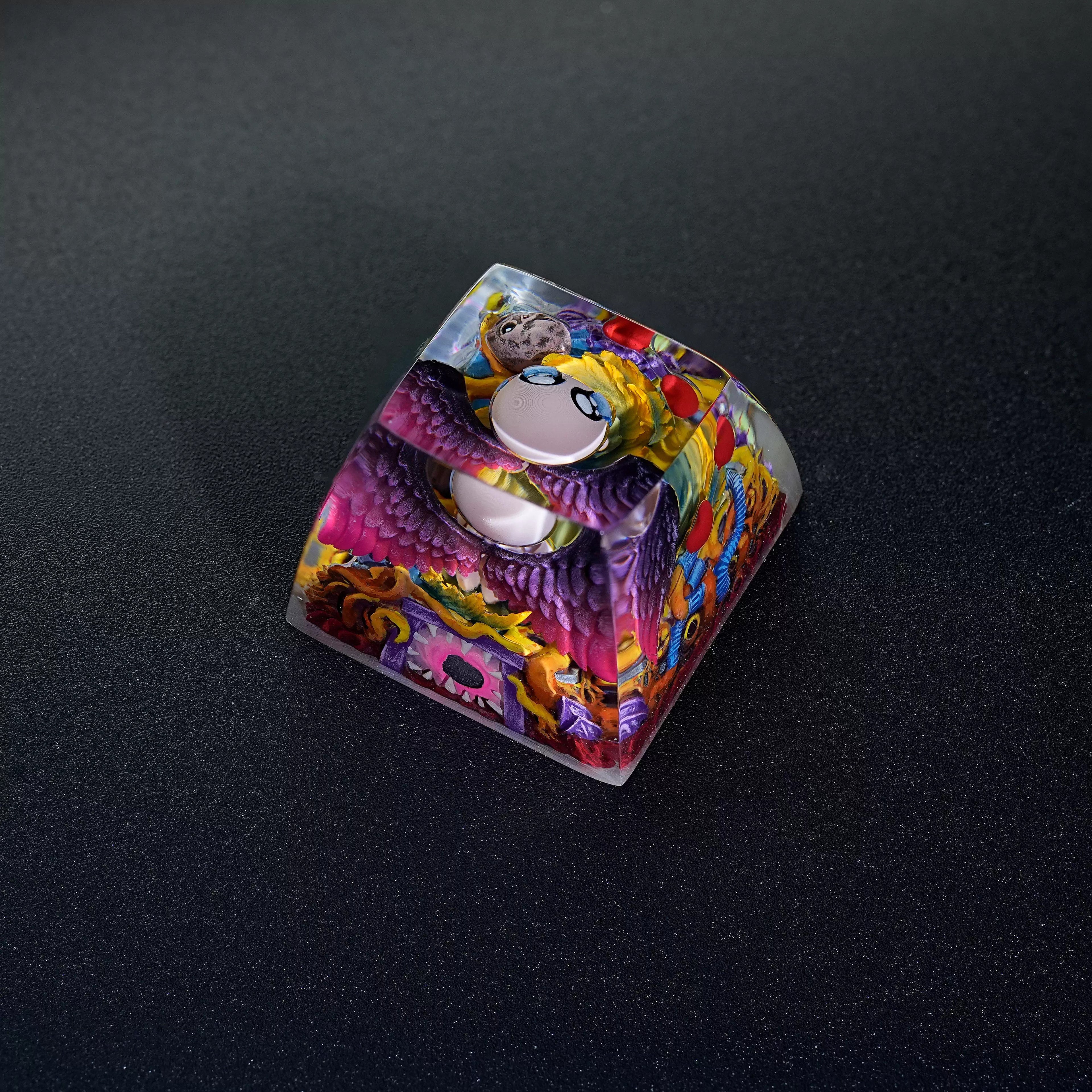 The Binding of Isaac Theme, 1U Crystal Resin Personalized Keycaps, Anime Game Peripheral Mechanical Keyboard Decorative Keycaps