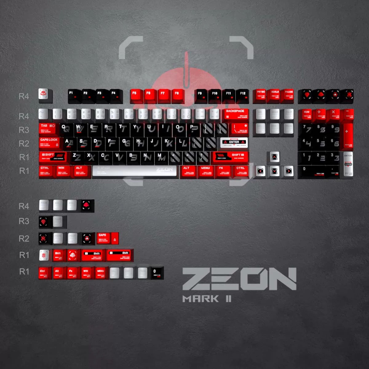 Metal paint texture anime set keycap collection theme design simple keycap replacement set, custom set personalized keycap series,PBT material, Original factory height, compatible with 61/64/68/75/84/87/104 mechanical keyboard keycap set
