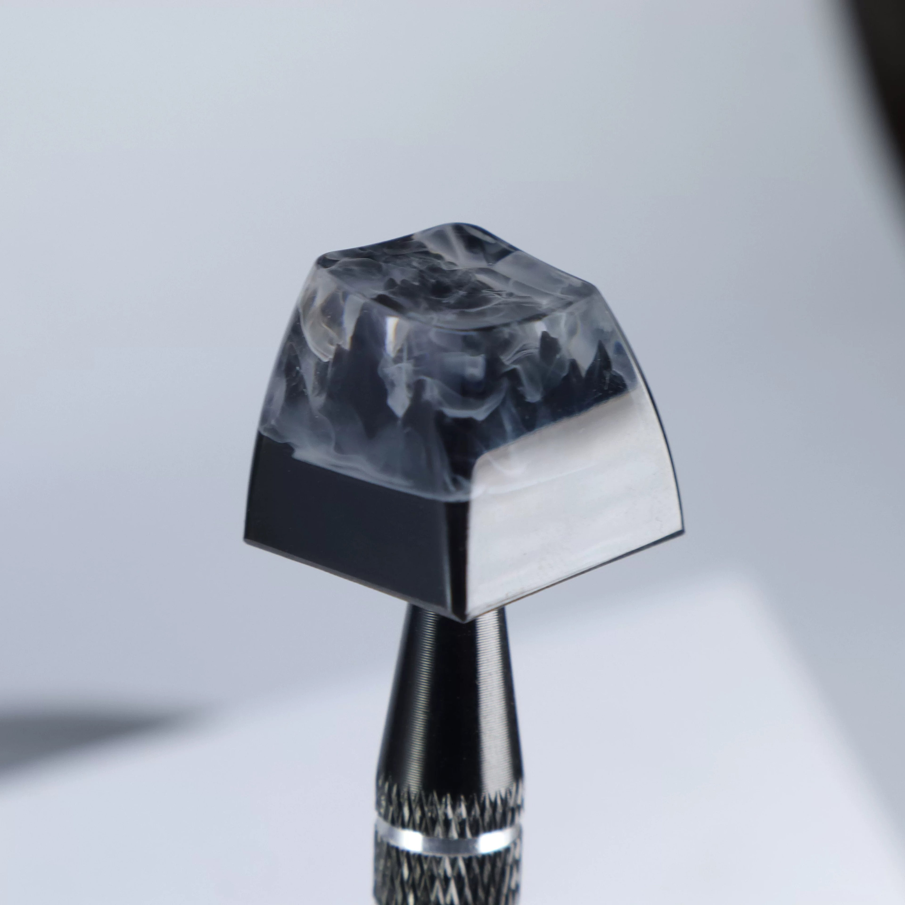 Ink wash style, crystal resin personalized keycaps, classical style resin handmade decorative keycaps
