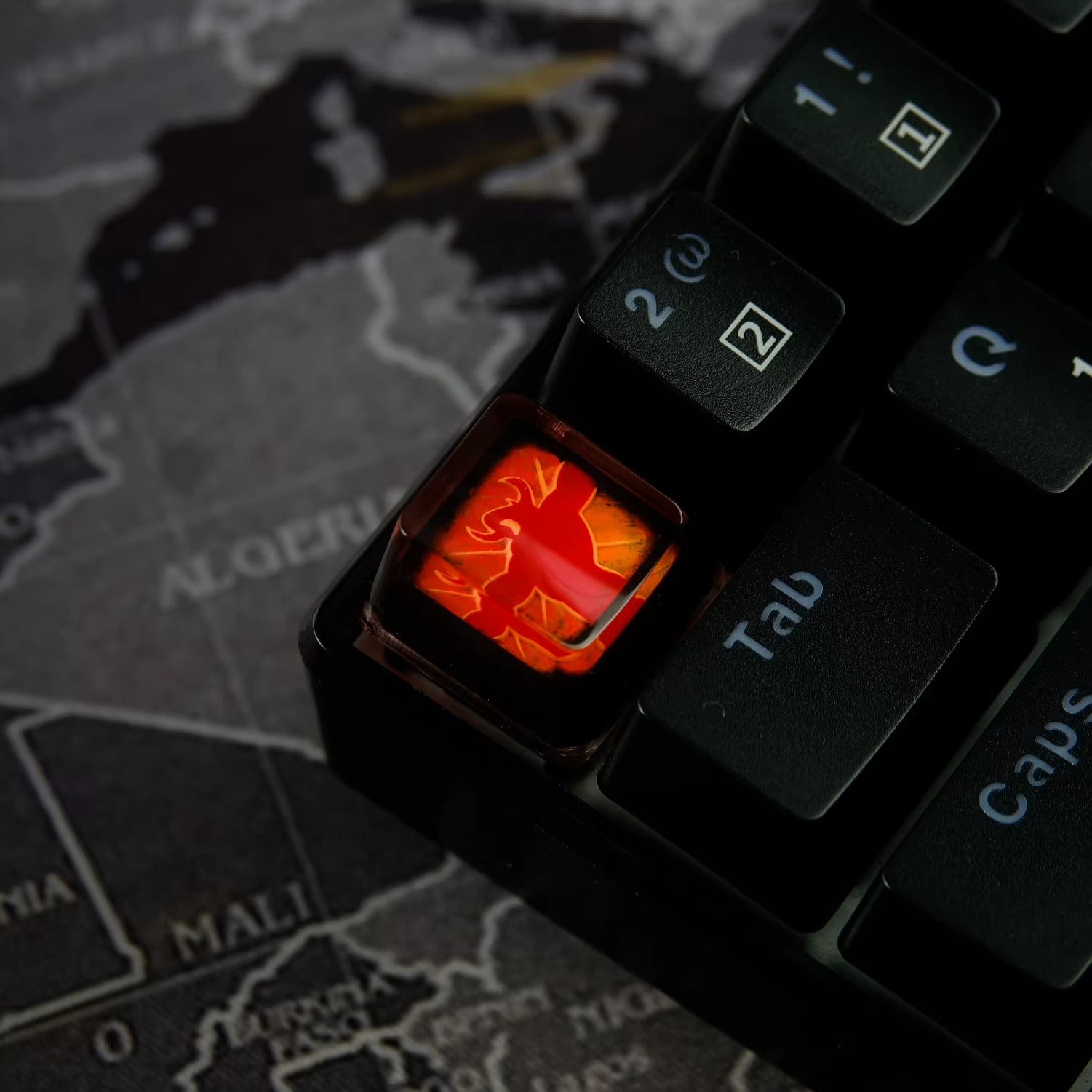 World of Warcraft series, Collection of Skill Symbols crystal resin artisankeycaps, game culture creative peripheral resin decorative keycaps