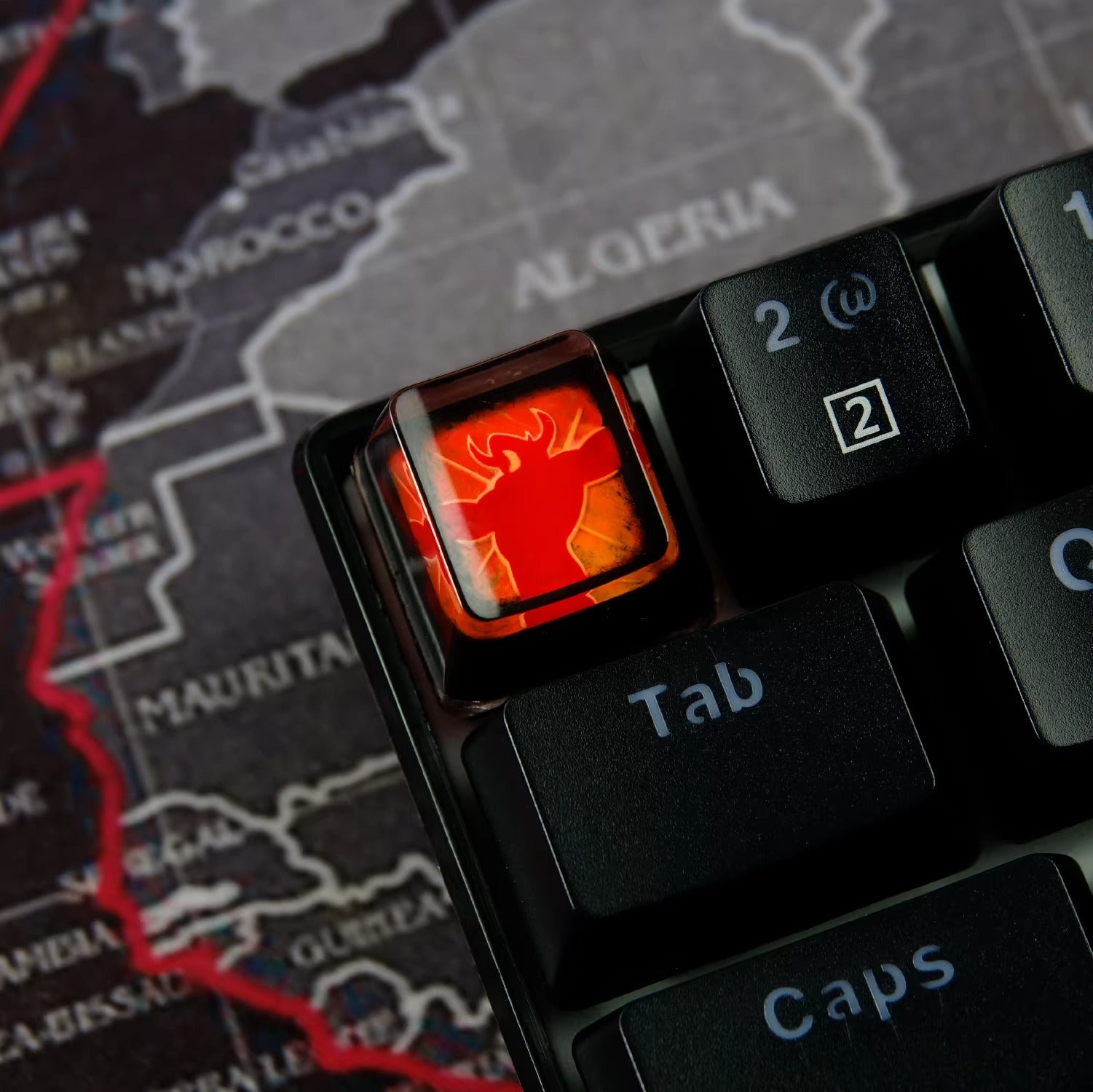 World of Warcraft series, Collection of Skill Symbols crystal resin artisankeycaps, game culture creative peripheral resin decorative keycaps