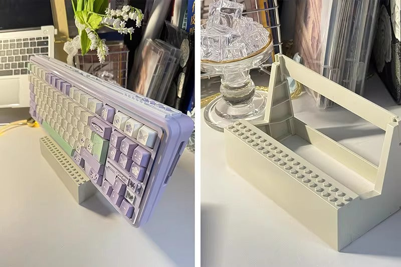 Personalized DIY keyboard stand, display stand, Lego building block fun keyboard stand