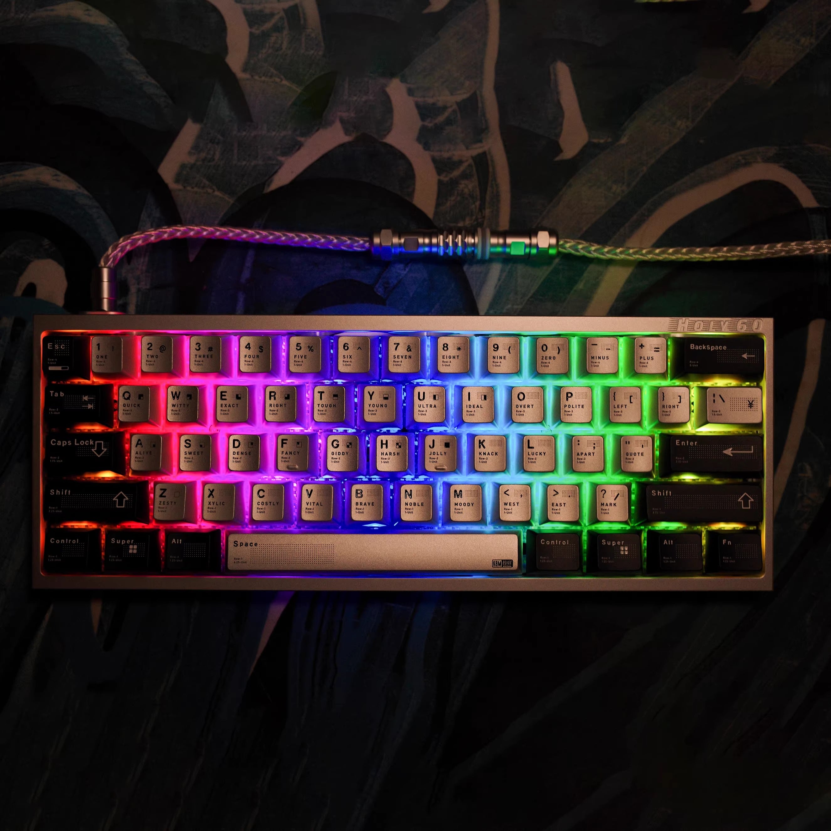 Parameterized V2 aluminum alloy CNC keycap set, metal personalized keycap original factory height set