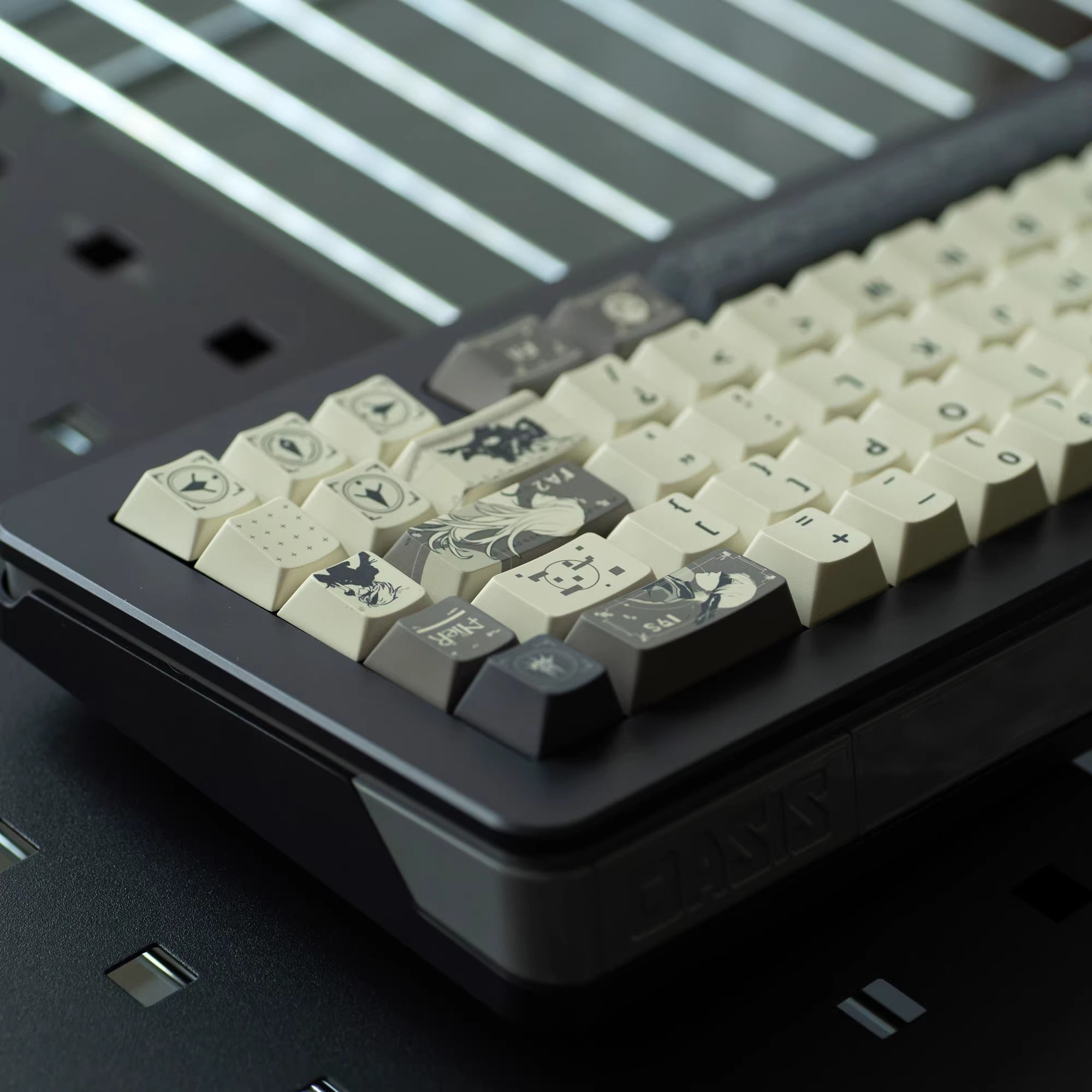 NieR: Automata theme, PBT material, sublimation, Personalized keycap set, original factory height mechanical keyboard decorative keycap set