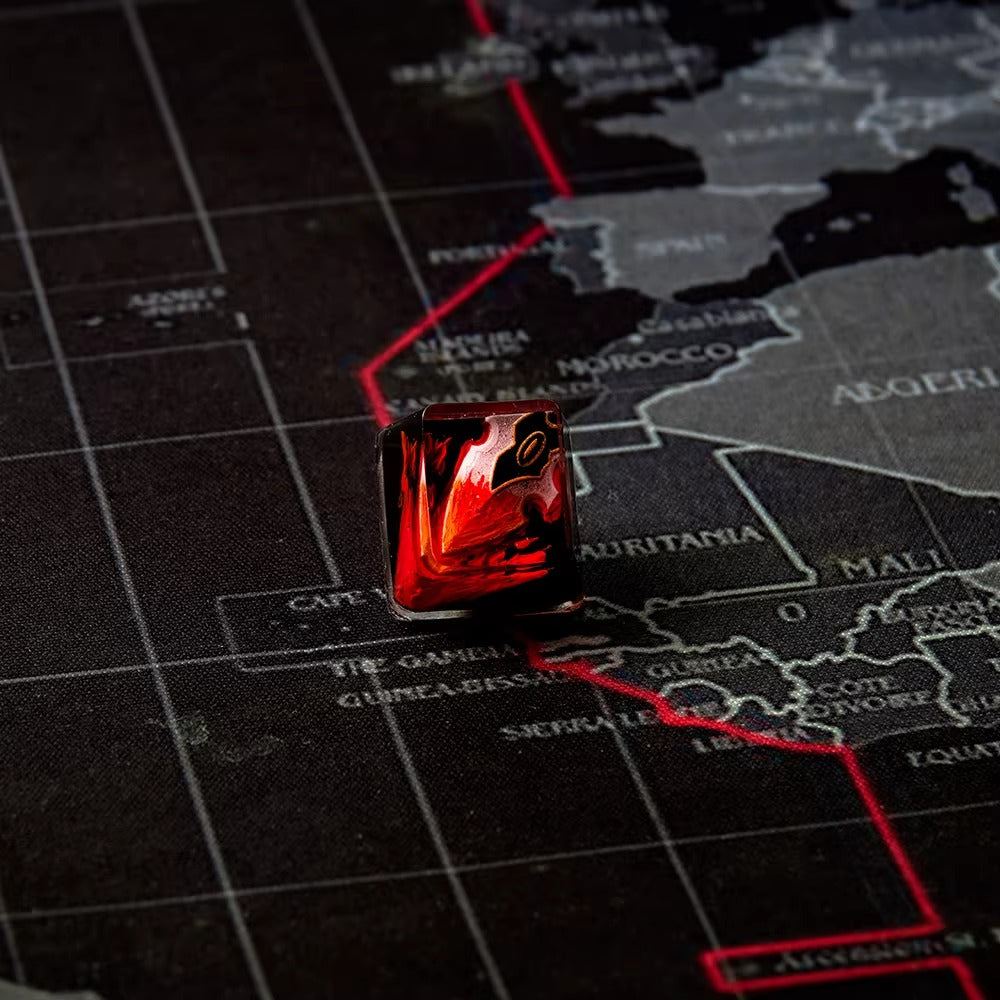 World of Warcraft series, warrior skill themed crystal resin artisankeycaps, game culture creative peripheral resin decorative keycaps