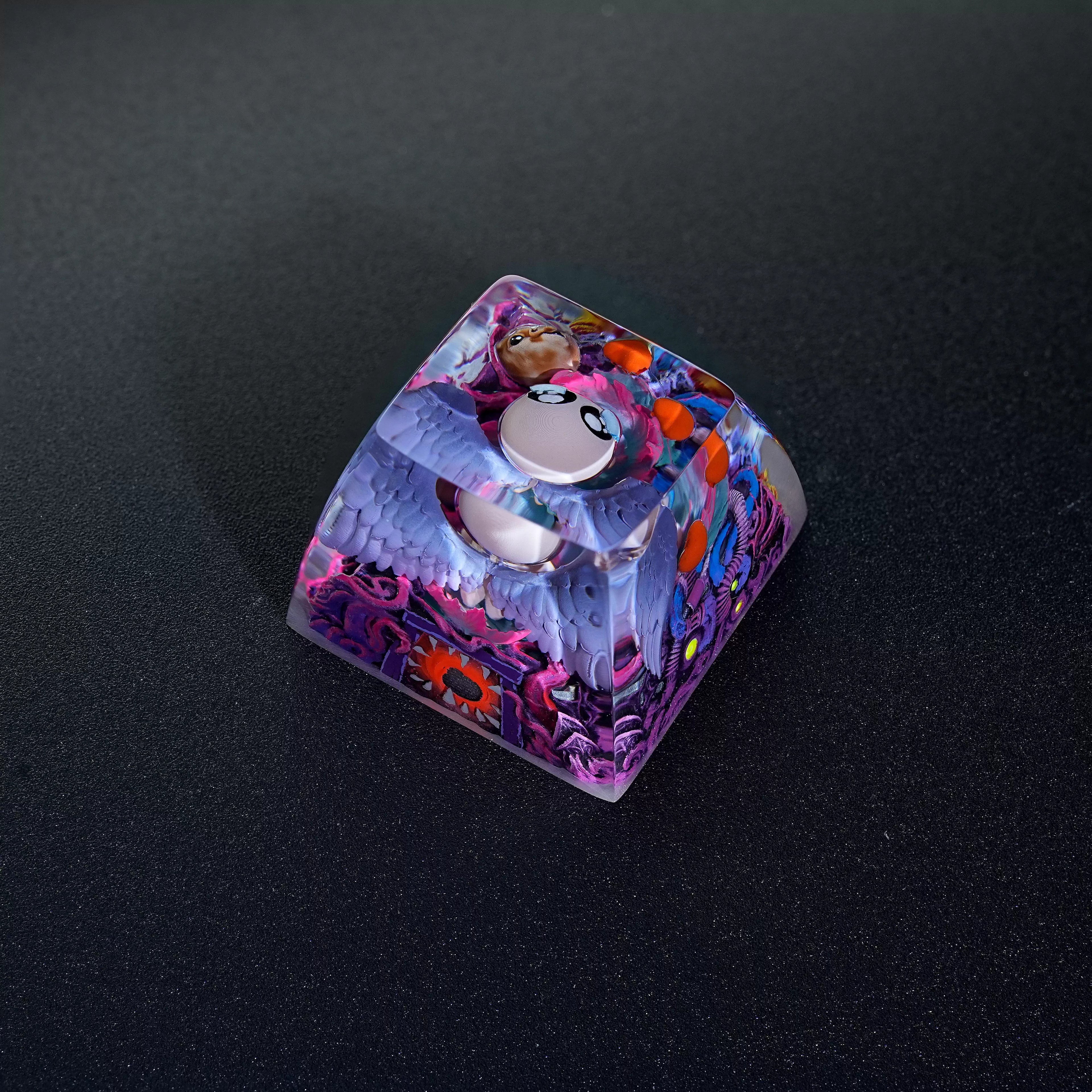 The Binding of Isaac Theme, 1U Crystal Resin Personalized Keycaps, Anime Game Peripheral Mechanical Keyboard Decorative Keycaps