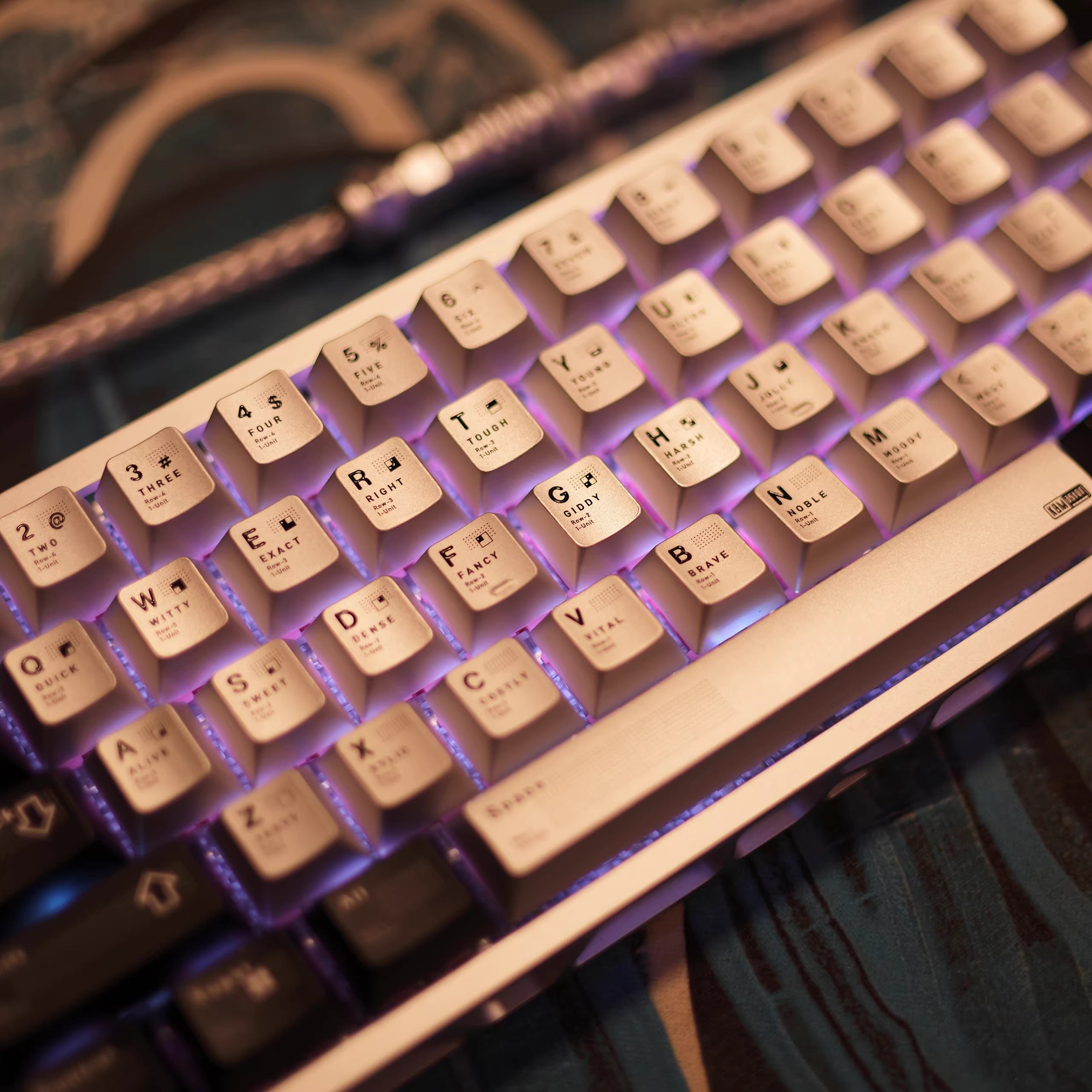 Parameterized V2 aluminum alloy CNC keycap set, metal personalized keycap original factory height set