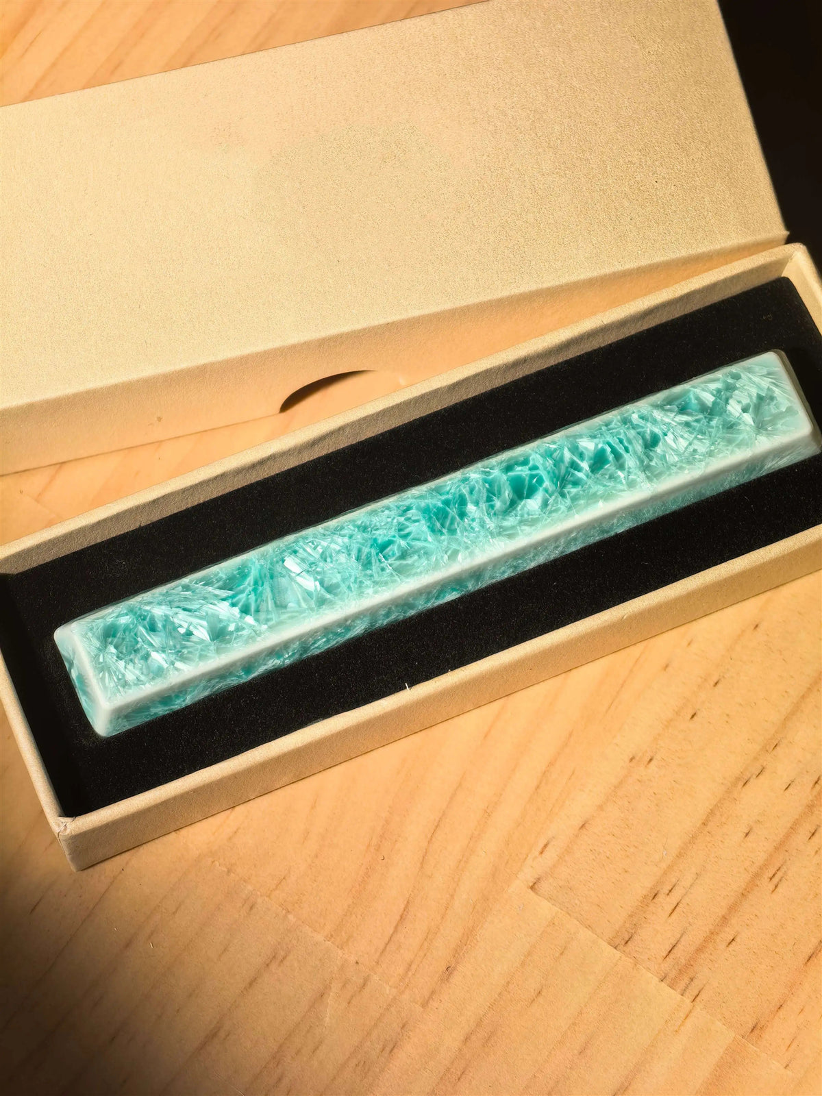 Ceramic material pattern ice crystal space bar personalized keycap keycap 6.25U, ice crystal space decoration keycap, mechanical keyboard space replacement keycap