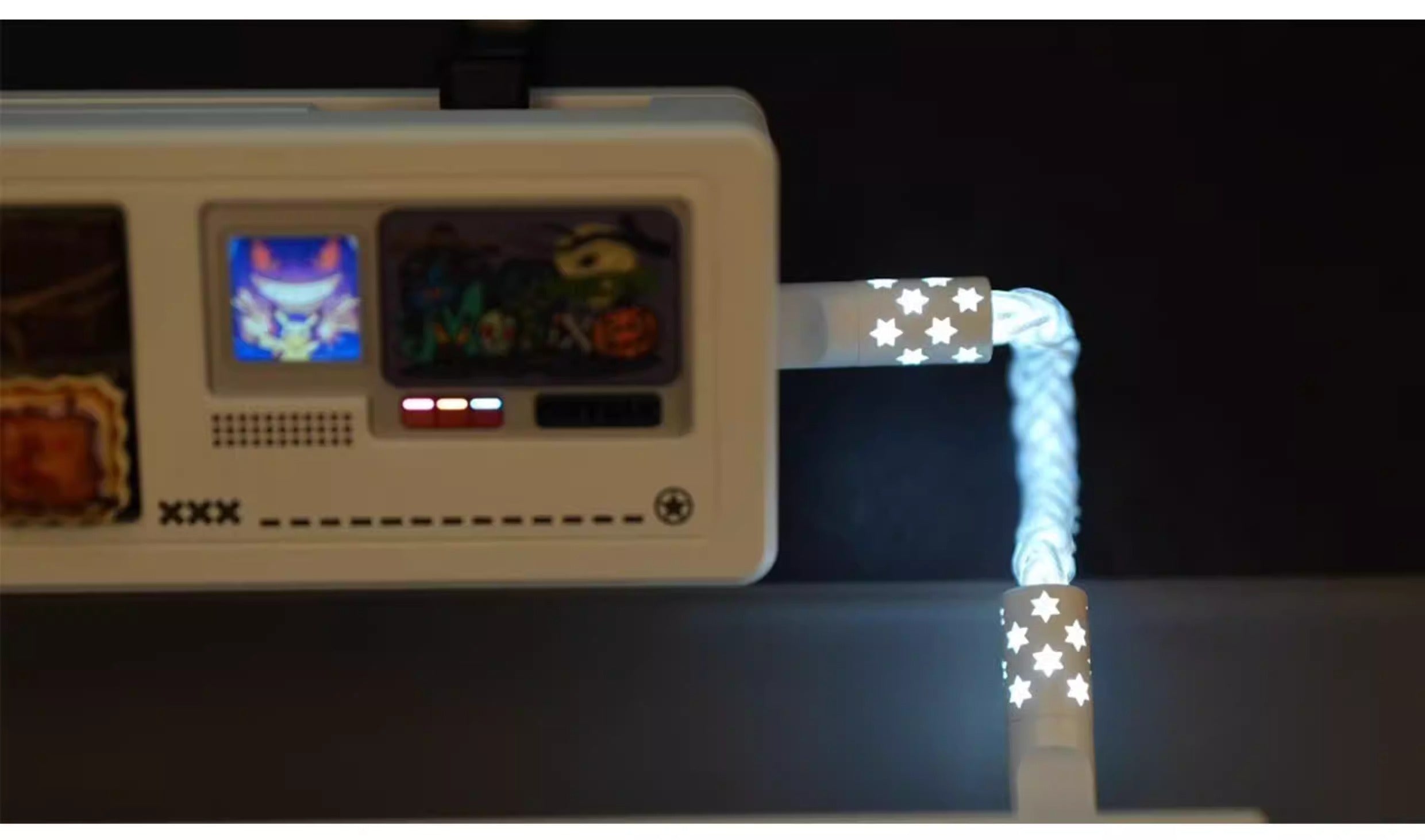 Short line 12cm/20cm, pad short line data cable typec-typec single crystal copper star emitting customized data cable