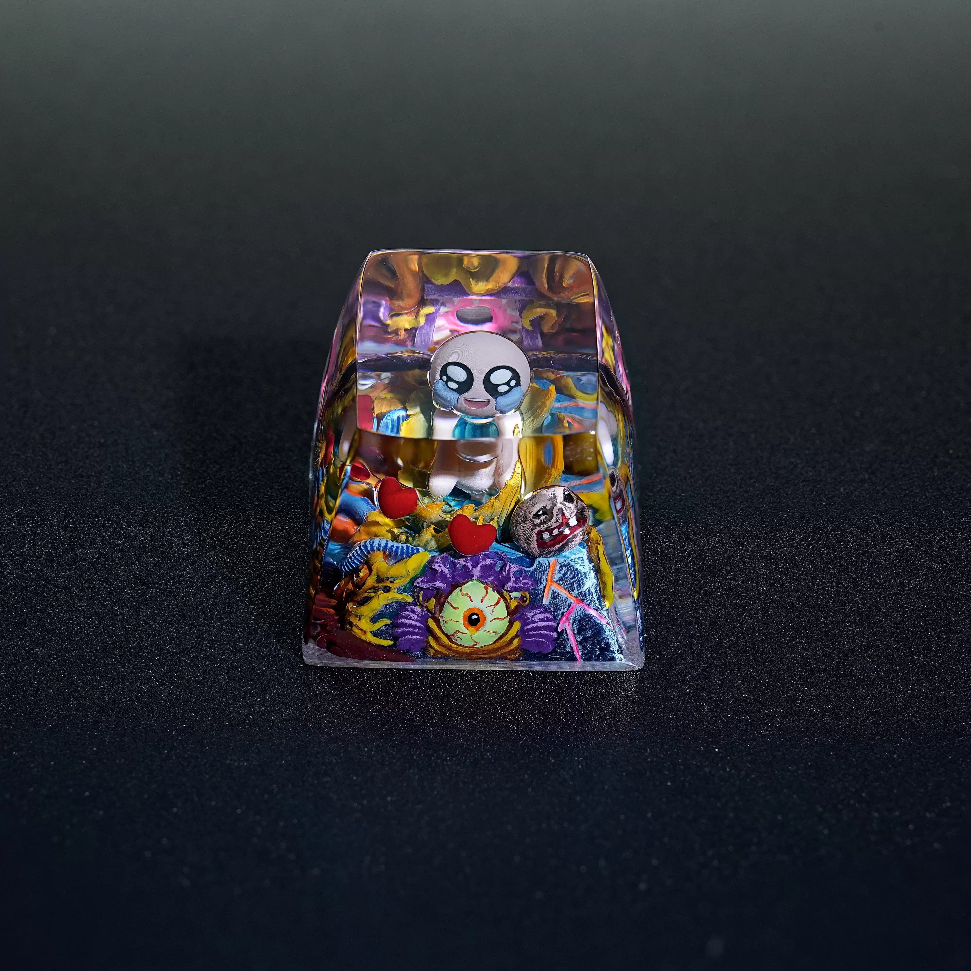 The Binding of Isaac Theme, 1U Crystal Resin Personalized Keycaps, Anime Game Peripheral Mechanical Keyboard Decorative Keycaps
