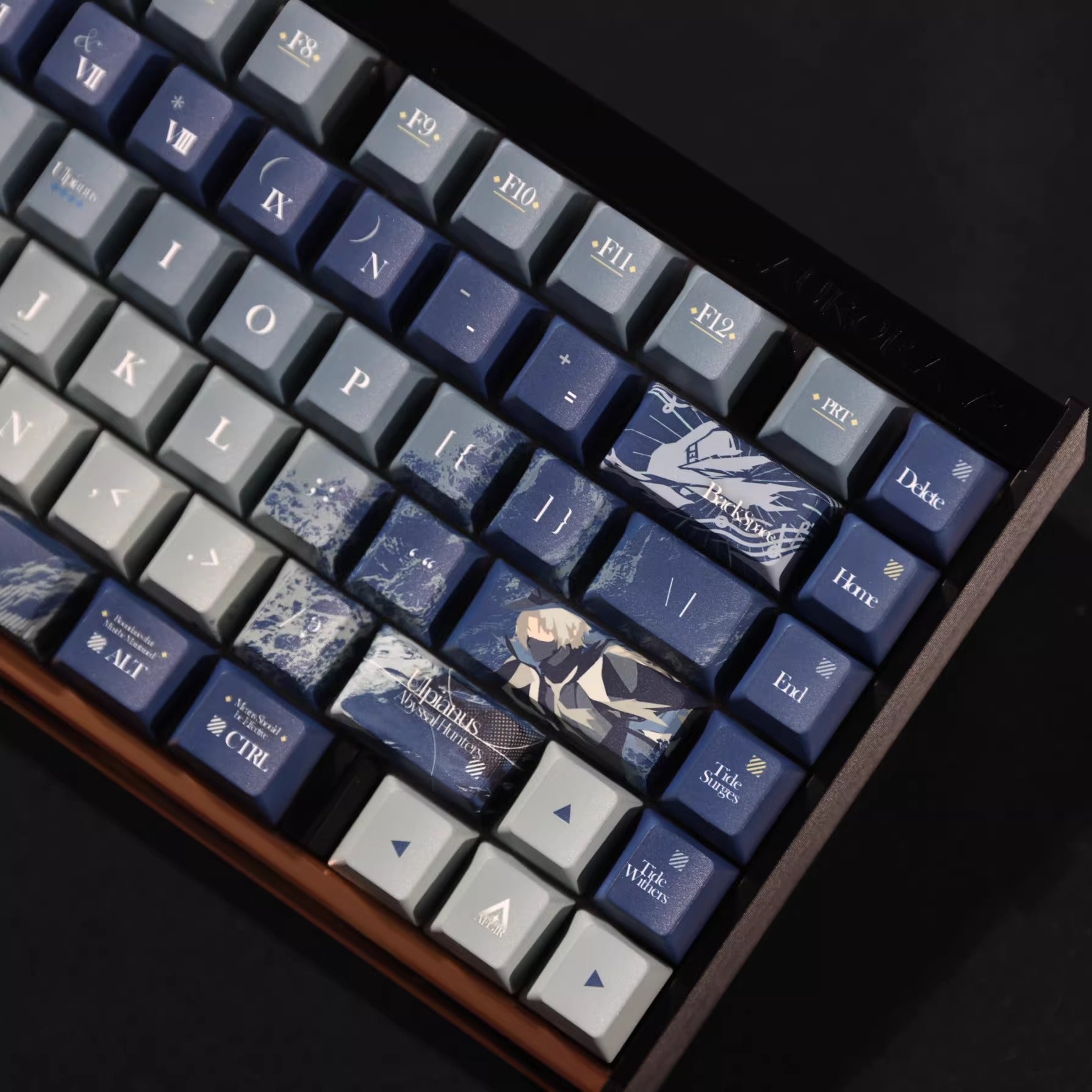 Arknights series,Ulpianus theme, custom set personalized keycap series, PBT material, compatible with 61/64/68/75/84/87/104 mechanical keyboard keycap set