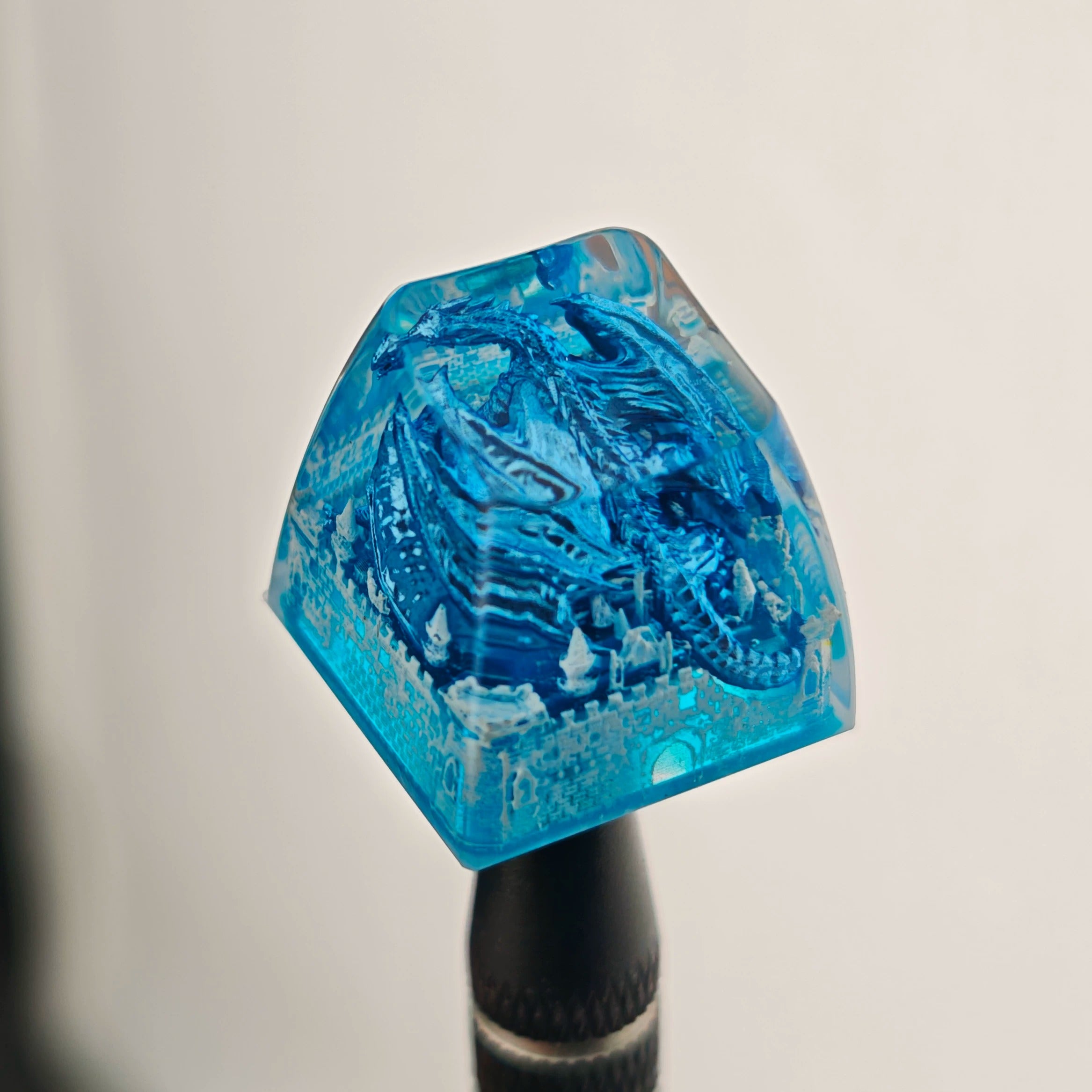 Game of Thrones, Dragon Castle Theme Design, 1 U crystal resin molding, mythological creative custom resin craftsman handmade decorative keycaps
