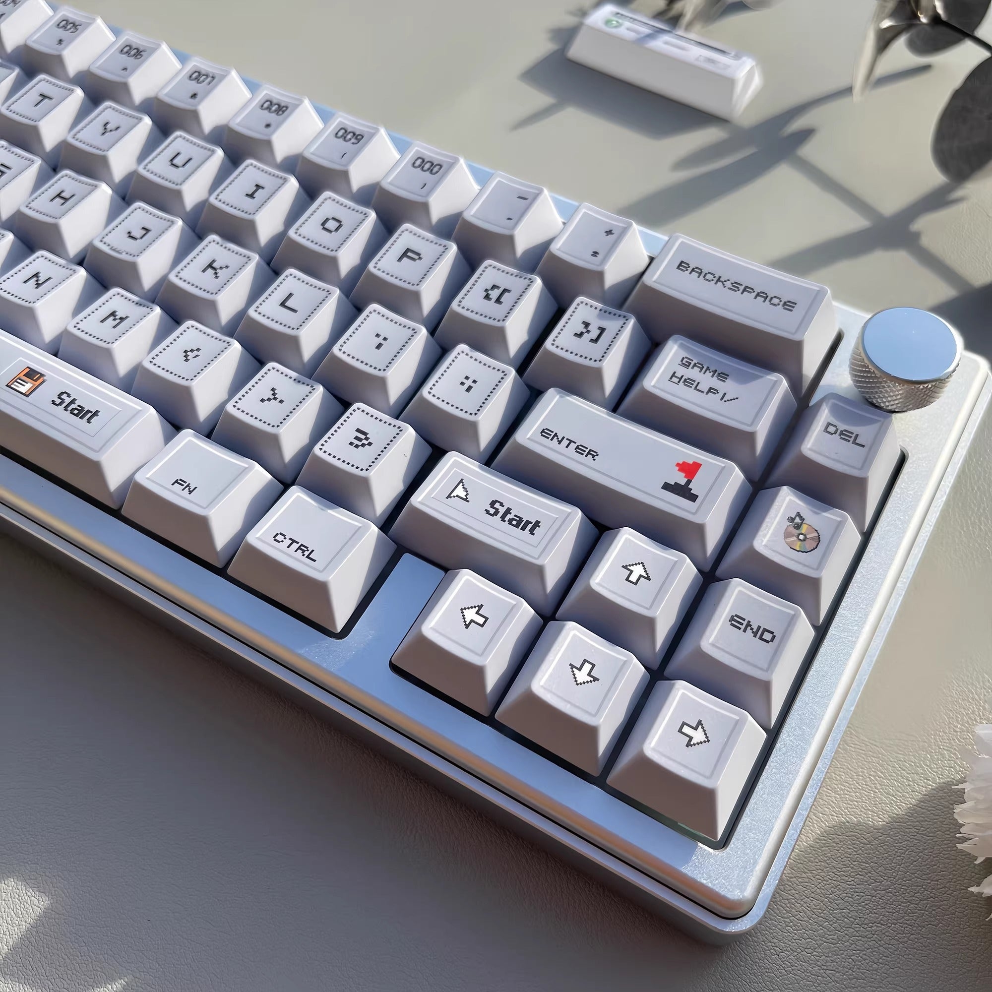 Minesweeper themed design keycap original factory height pbt five sided heat sublimation keycap original mechanical keyboard personalized keycap set