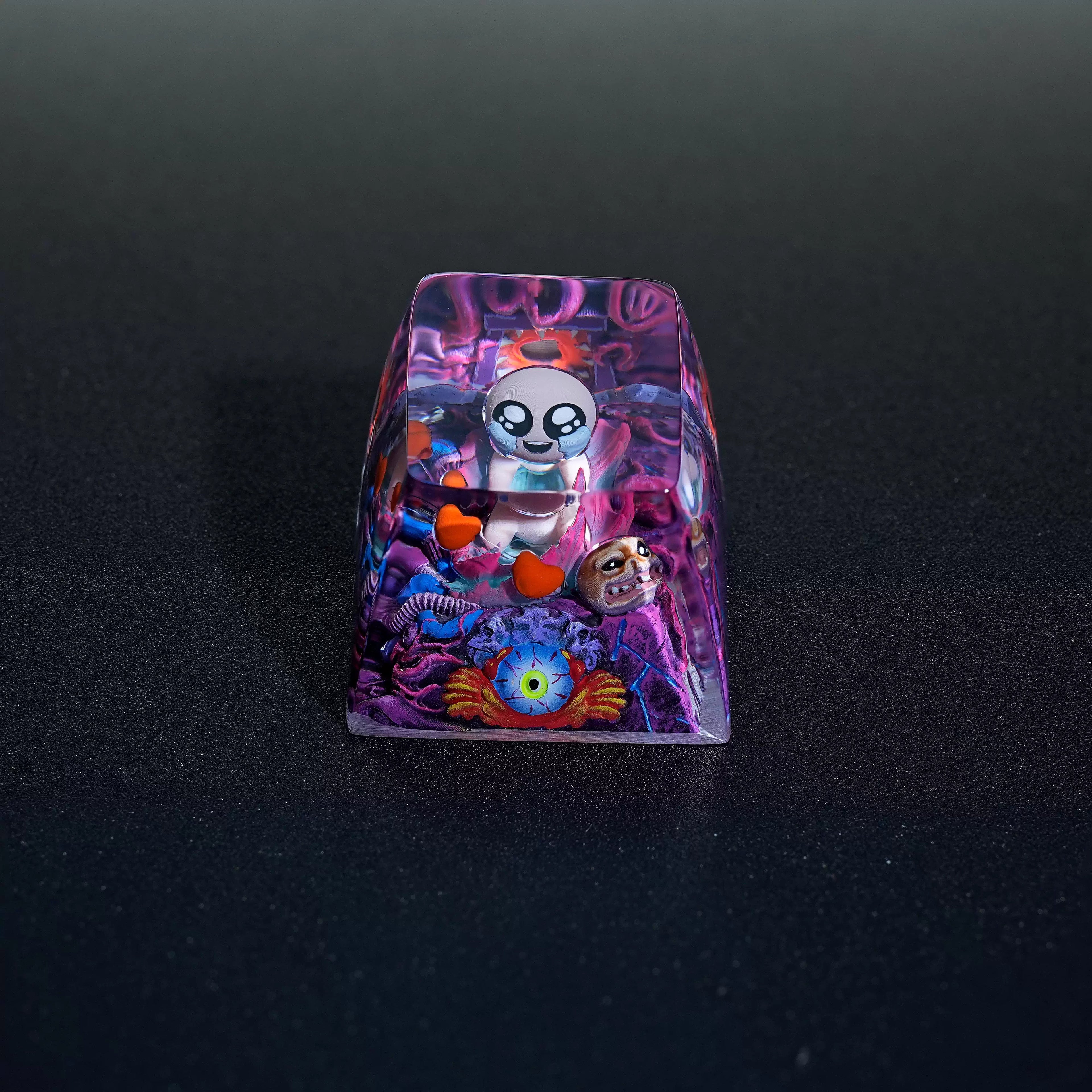 The Binding of Isaac Theme, 1U Crystal Resin Personalized Keycaps, Anime Game Peripheral Mechanical Keyboard Decorative Keycaps