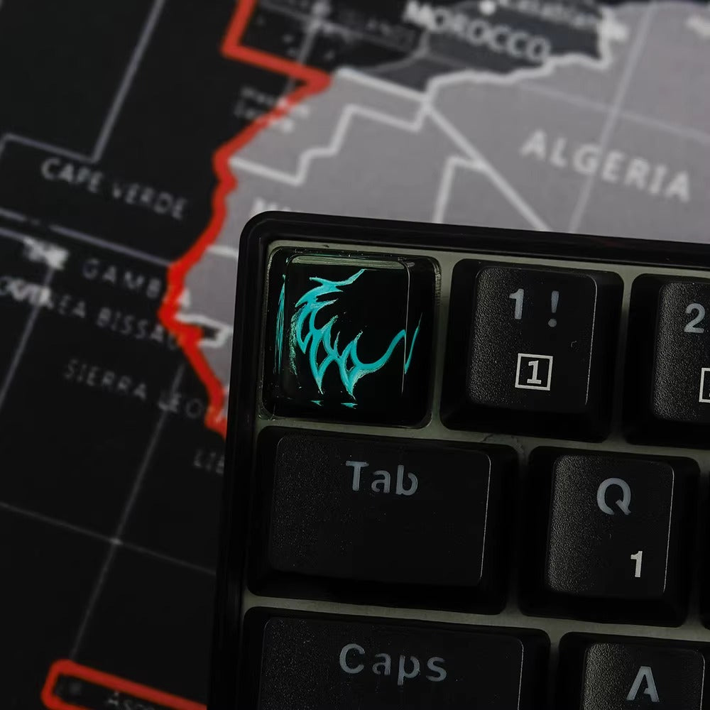 World of Warcraft series, Collection of Skill Symbols crystal resin artisankeycaps, game culture creative peripheral resin decorative keycaps