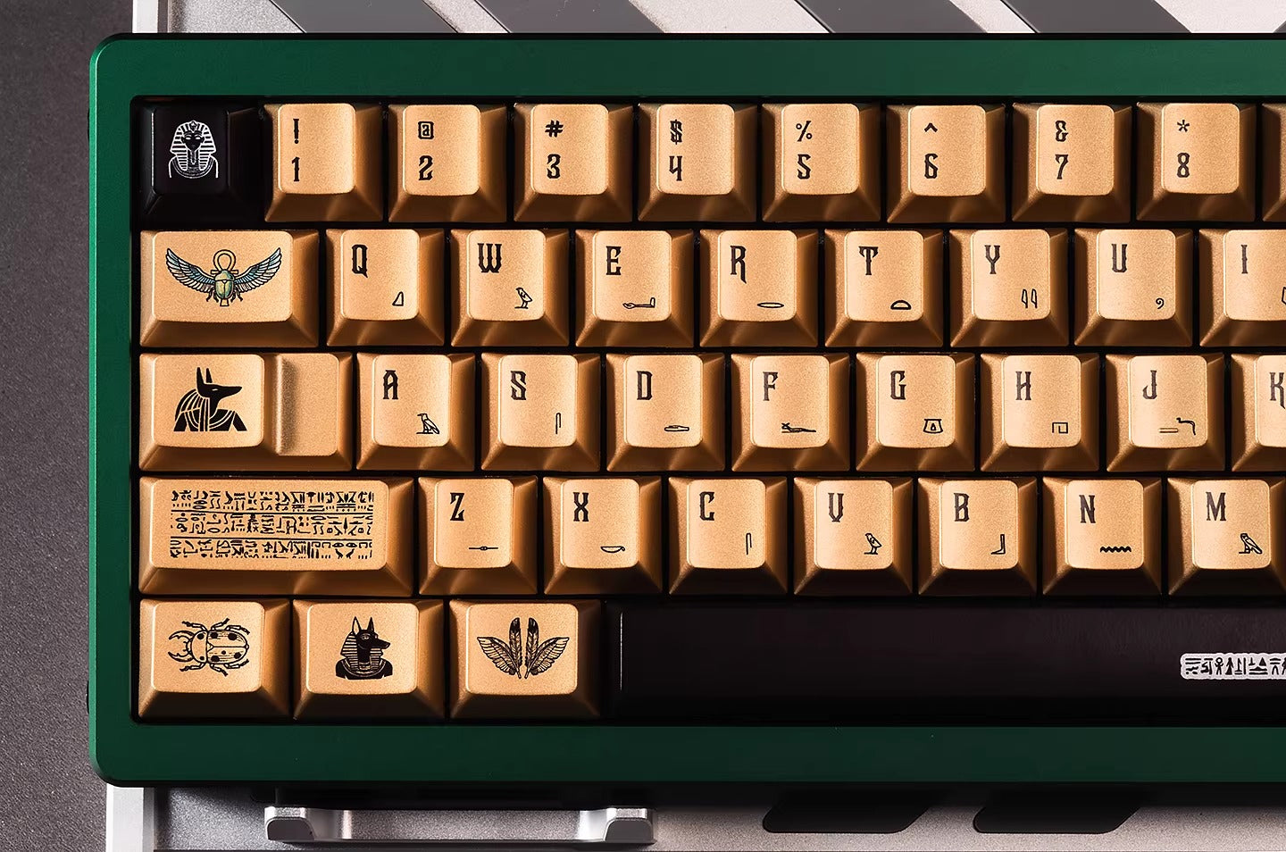 Mysterious Egypt, Metal Gloss PBT Material Personalized Keycap Set, Mechanical Keyboard Theme Design Decorative Keycap Set