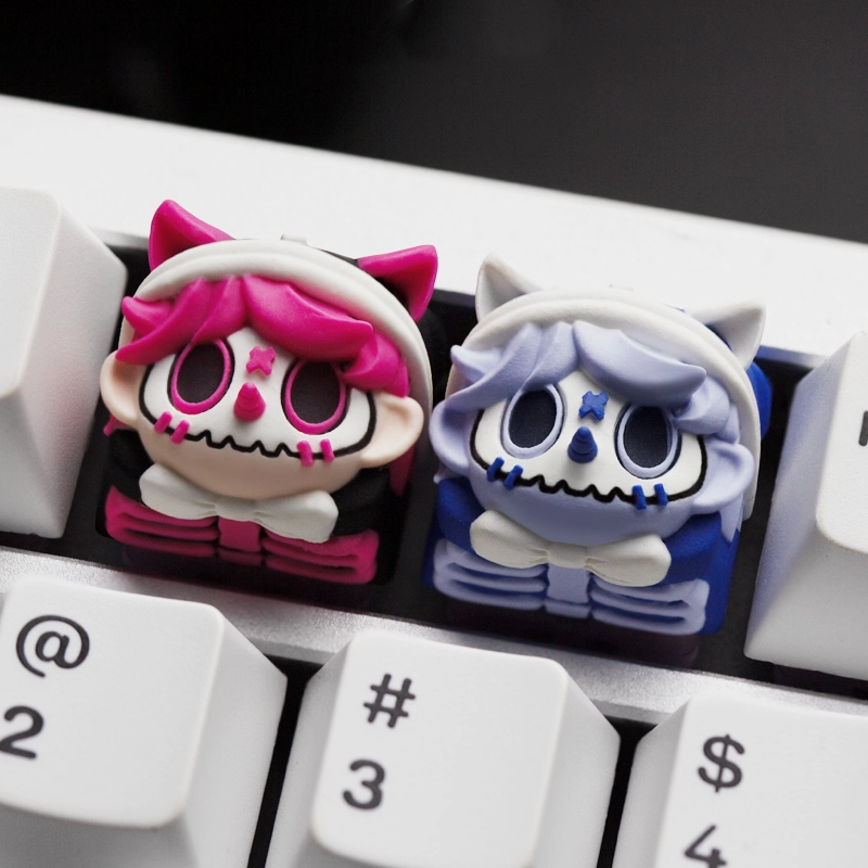 Pinocchio Undead Mask Series, Multi Color Resin Personalized Keycaps, Anime Games Fairy Tale Culture Creative Handmade Decorative Keycaps