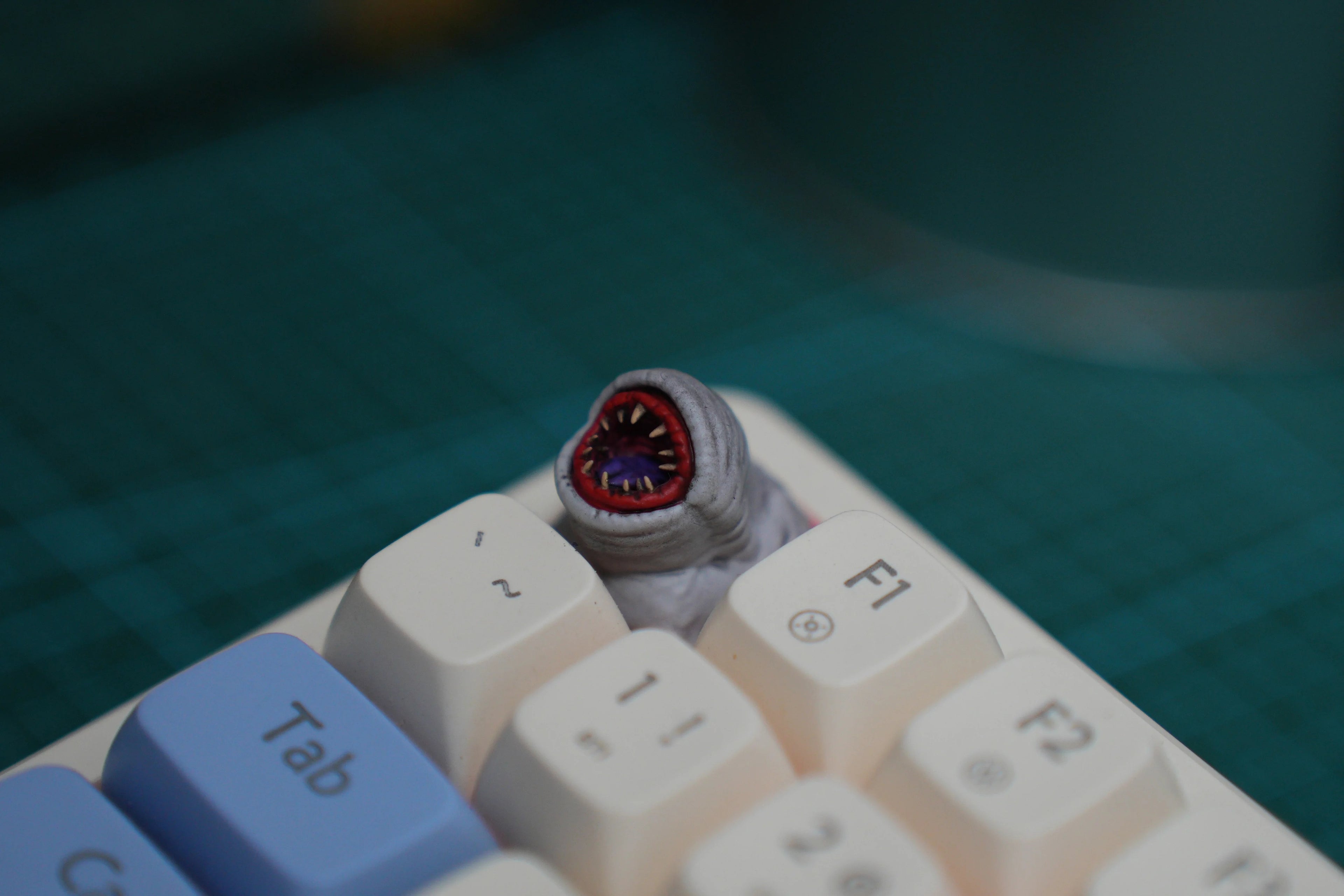 Monster Hunter themed resin personalized keycaps, coated resin mechanical keyboard decorative keycaps