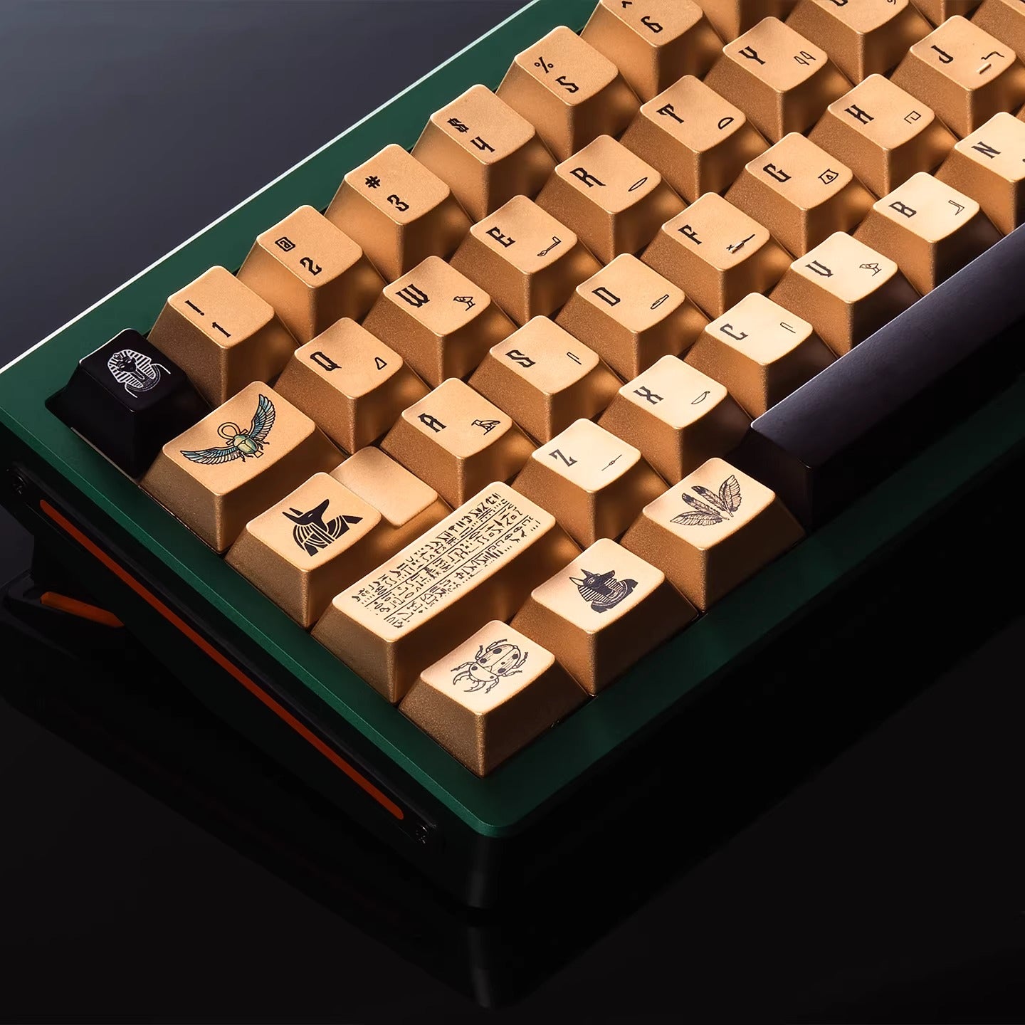 Mysterious Egypt, Metal Gloss PBT Material Personalized Keycap Set, Mechanical Keyboard Theme Design Decorative Keycap Set