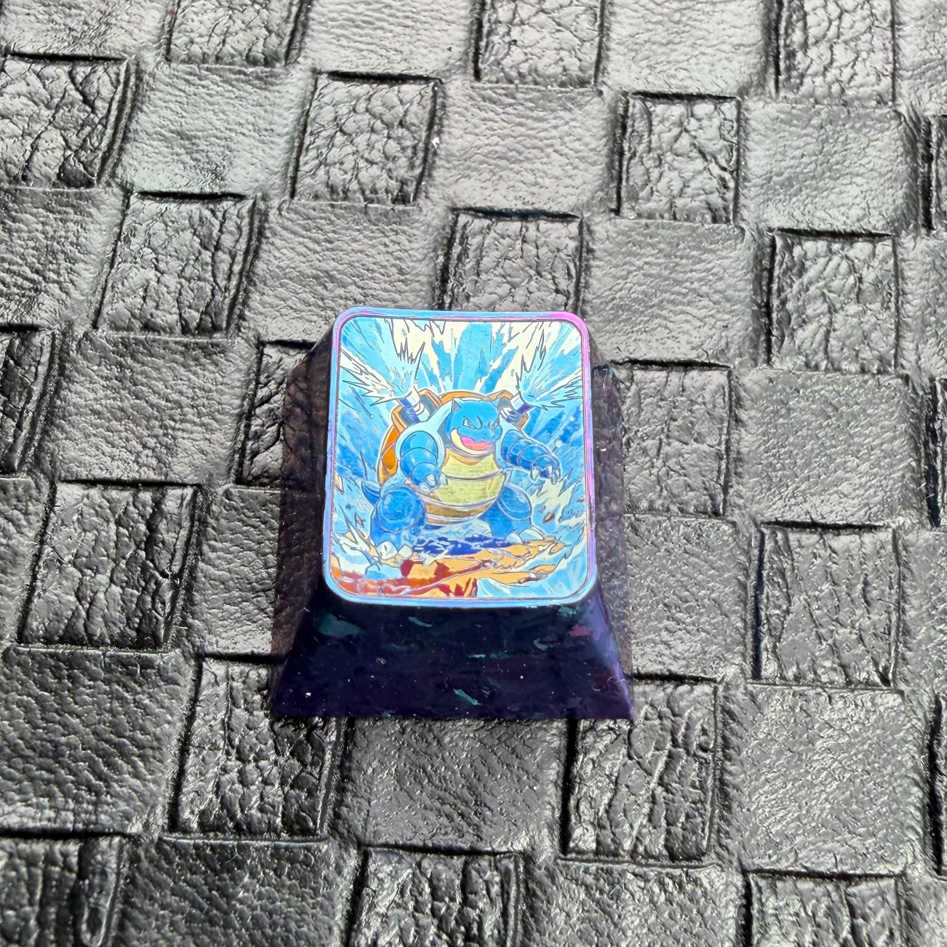 Pok é mon Titanium Alloy Series, Charmander/Bulbasaur/Squirtle, Evolutionary display, 1U titanium alloy personalized keycaps, anime and game culture creative decorative keycaps