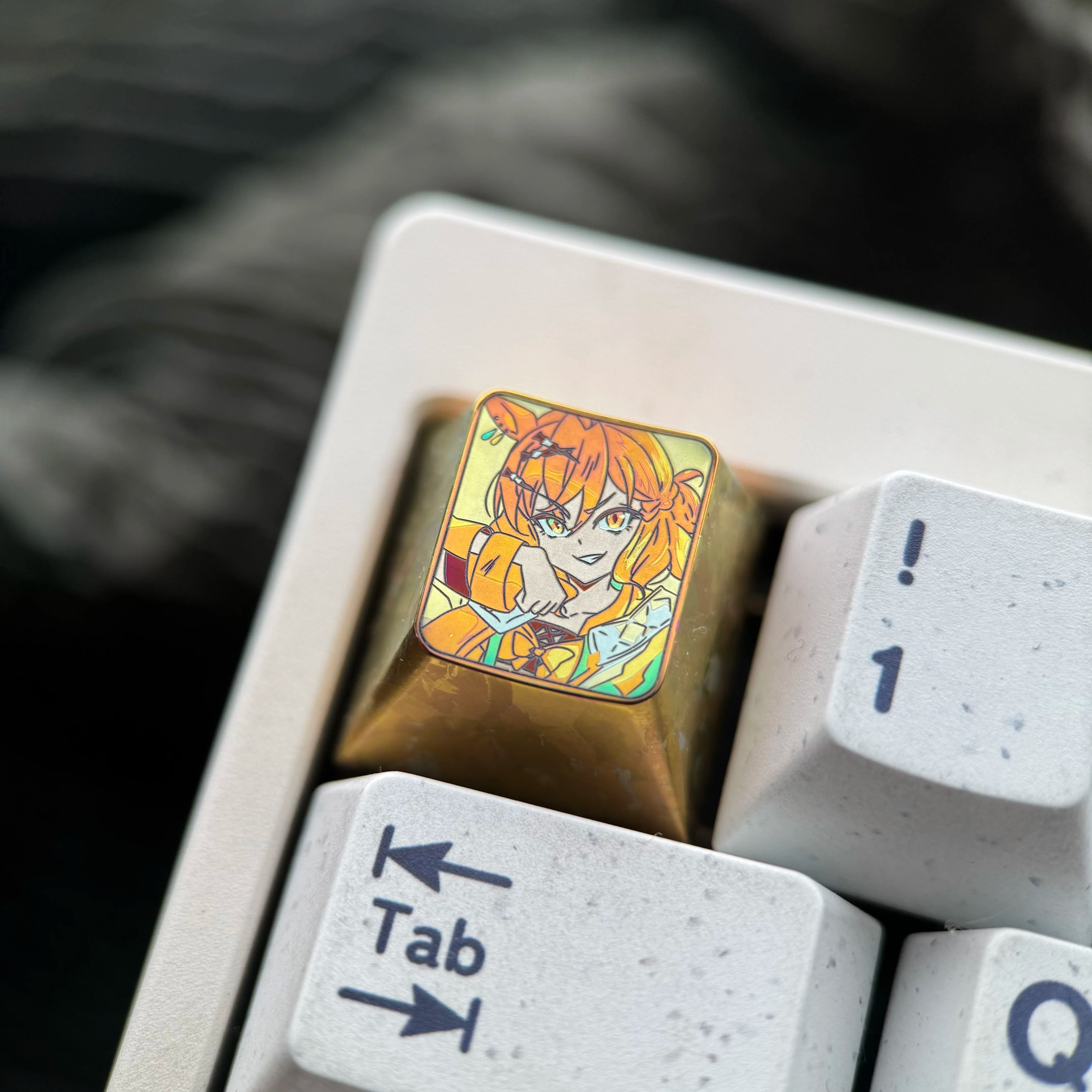 Umamusome: Pretty Derby theme, 1U titanium alloy personalized keycaps, innovative products in anime and gaming culture, mechanical keyboard decorative keycaps