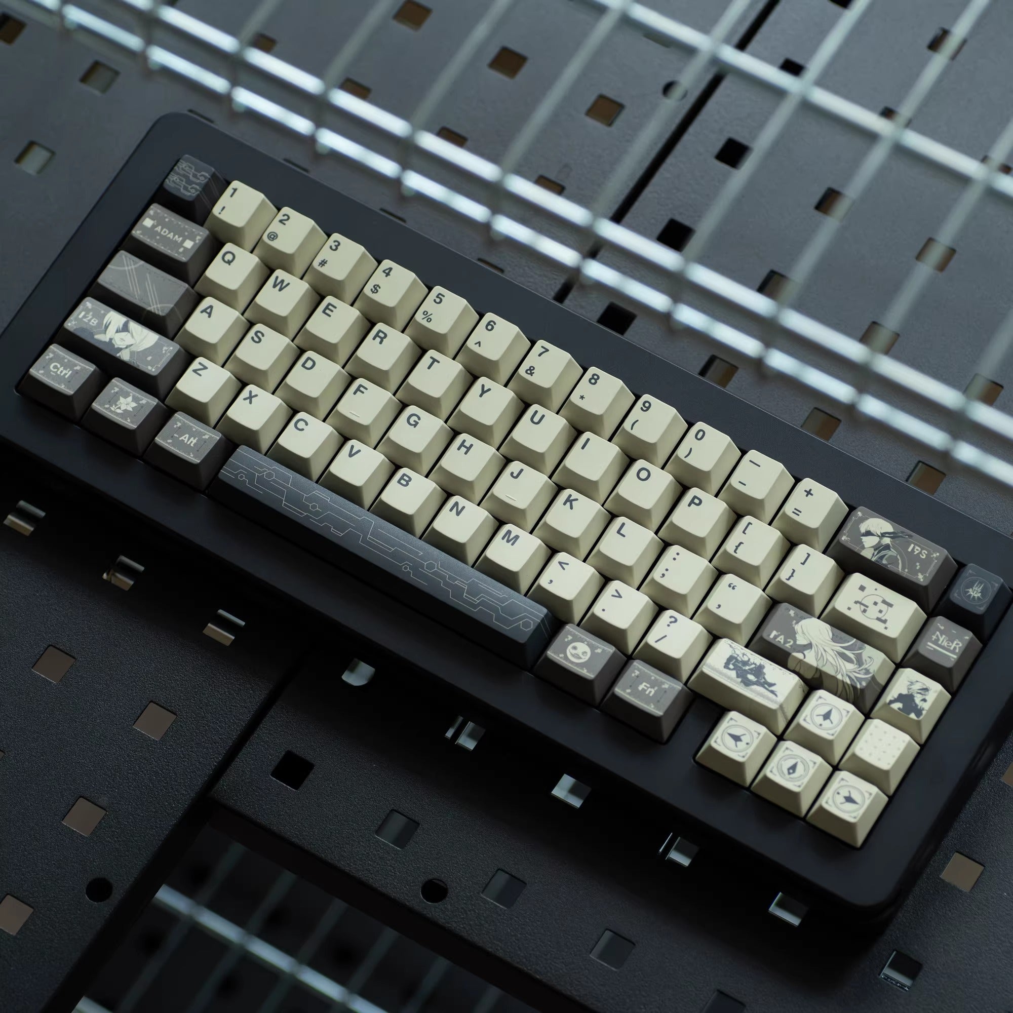 NieR: Automata theme, PBT material, sublimation, Personalized keycap set, original factory height mechanical keyboard decorative keycap set
