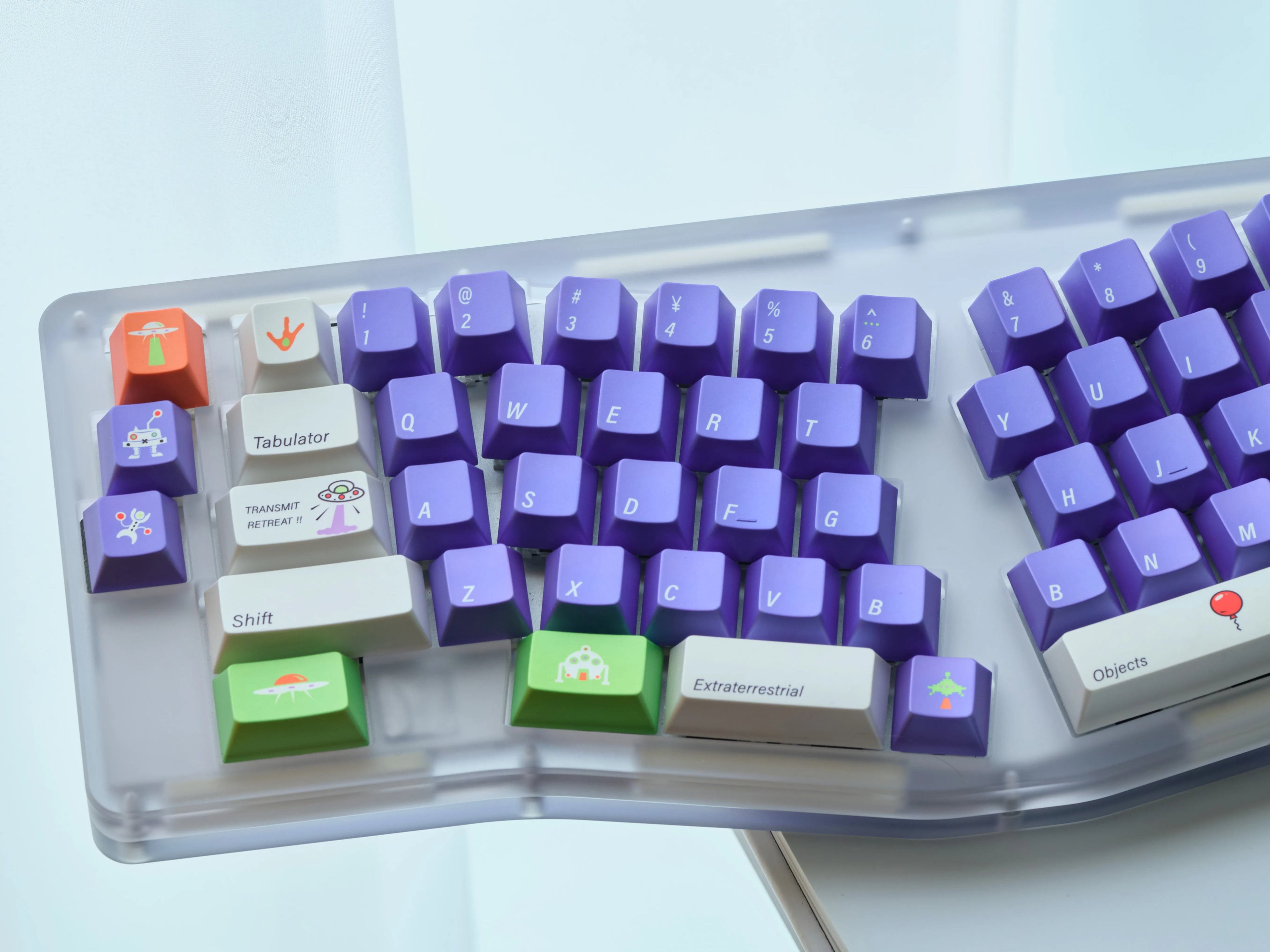 Toy Story, Buzz Lightyear themed design personalized keycaps, soft light original factory high sublimation process PBT material decorative keycap set