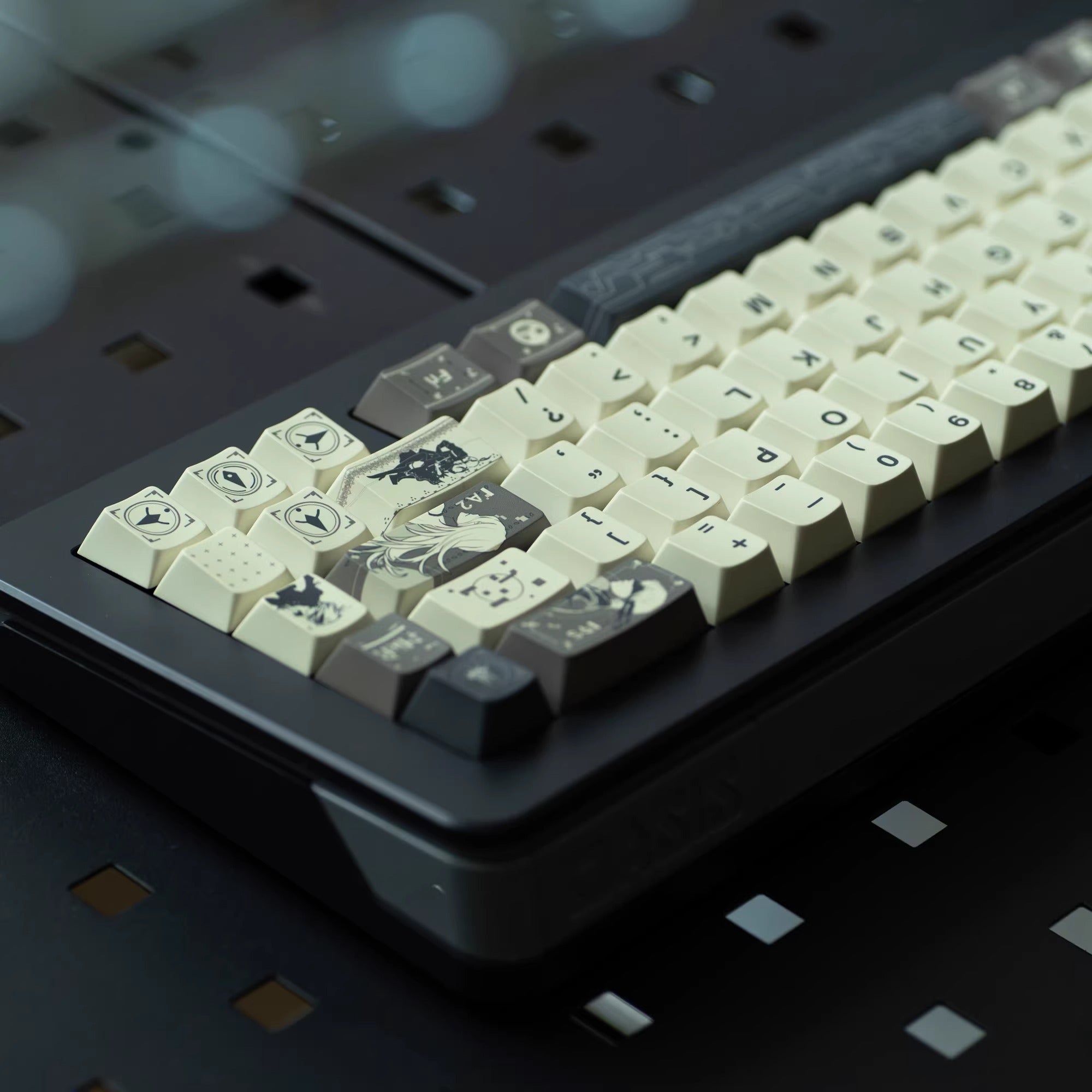 NieR: Automata theme, PBT material, sublimation, Personalized keycap set, original factory height mechanical keyboard decorative keycap set
