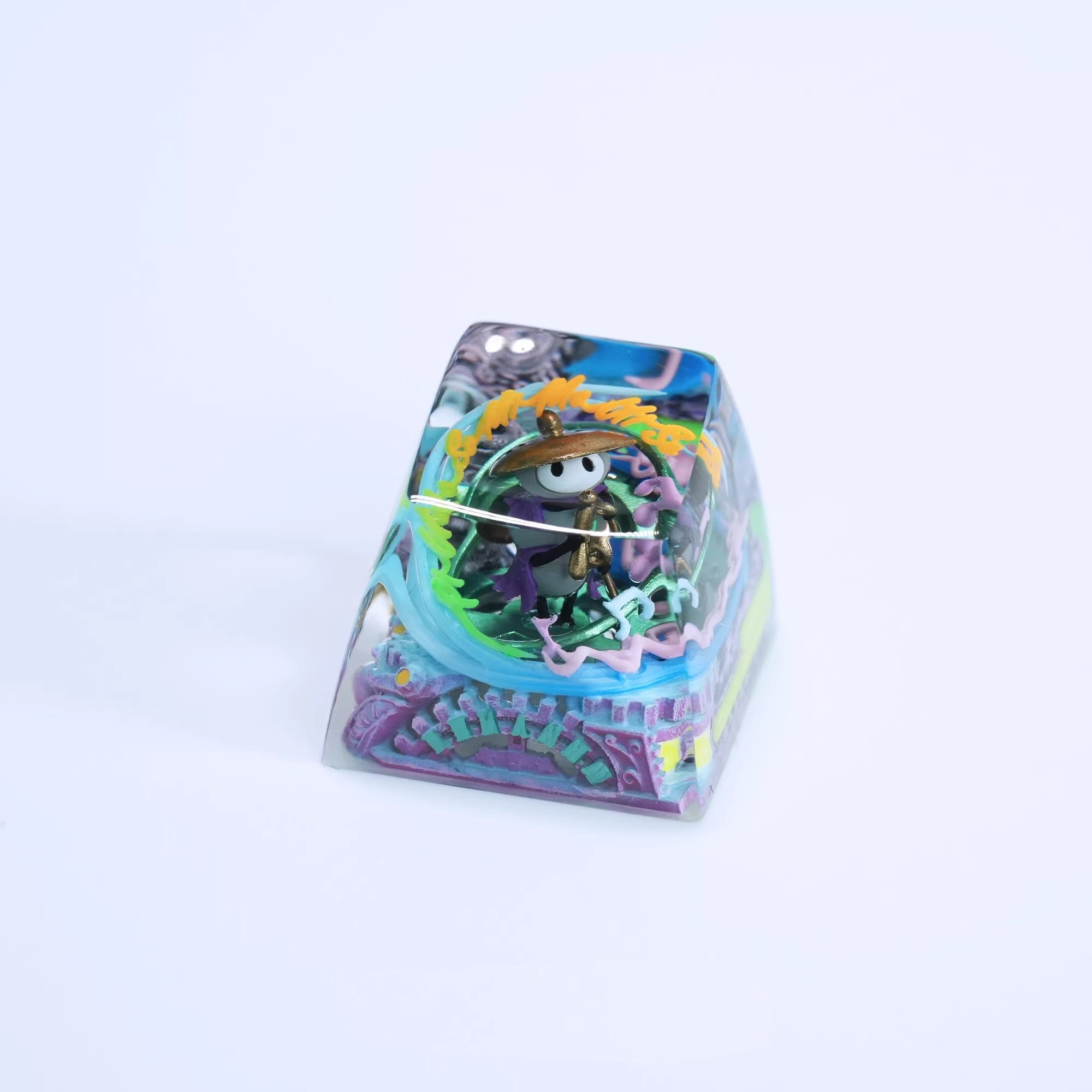 The Hollow Knight,Crystal drops of glue seals, resin personalized keycaps, anime game artisankeycaps