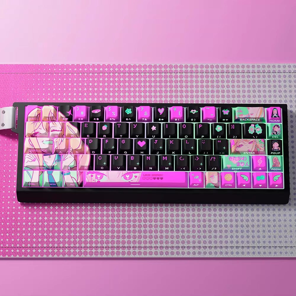My Dress Up Darling, Kitagawa Marin Theme, PBT+PC Material Personalized Keycap Set, Anime Game Culture Creative Decorative Keycap Set