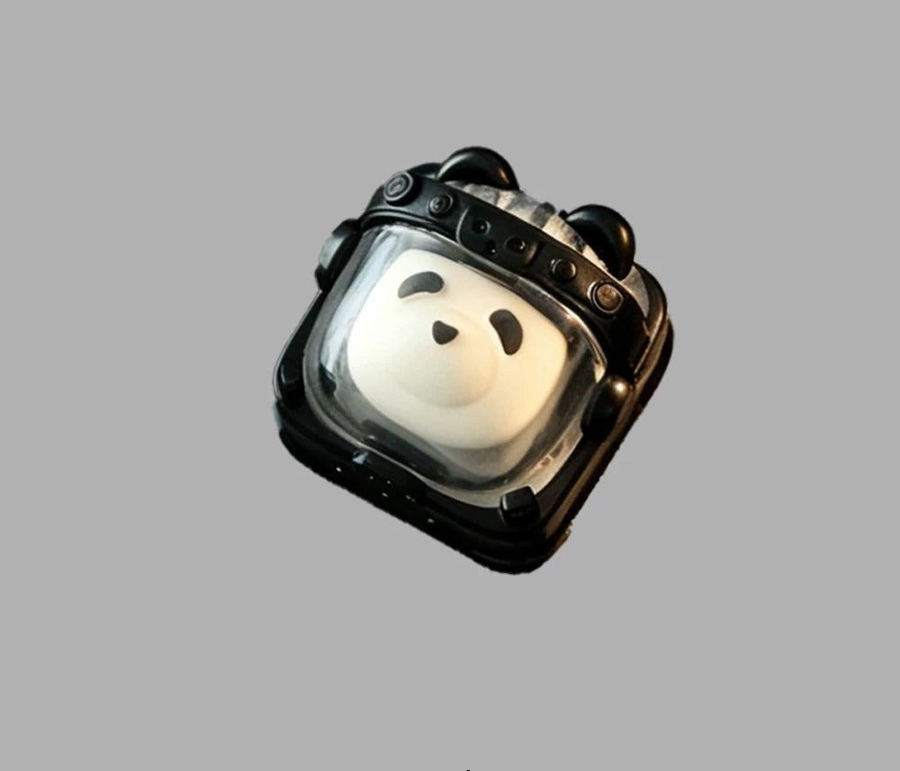 Skeleton Space Man Machine Gun Soldier Personalized Keycaps, Original Design Resin Material Mechanical Keyboard Decorative Keycaps, Cartoon Art Keycaps