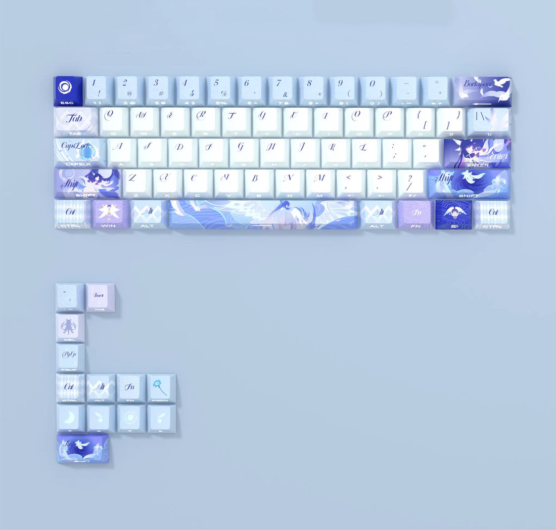 Genshin Impact Theme, Columbina Hyposelenia Personalized Keycap Set, Anime Game Creative Culture Peripheral Decorative Keycaps