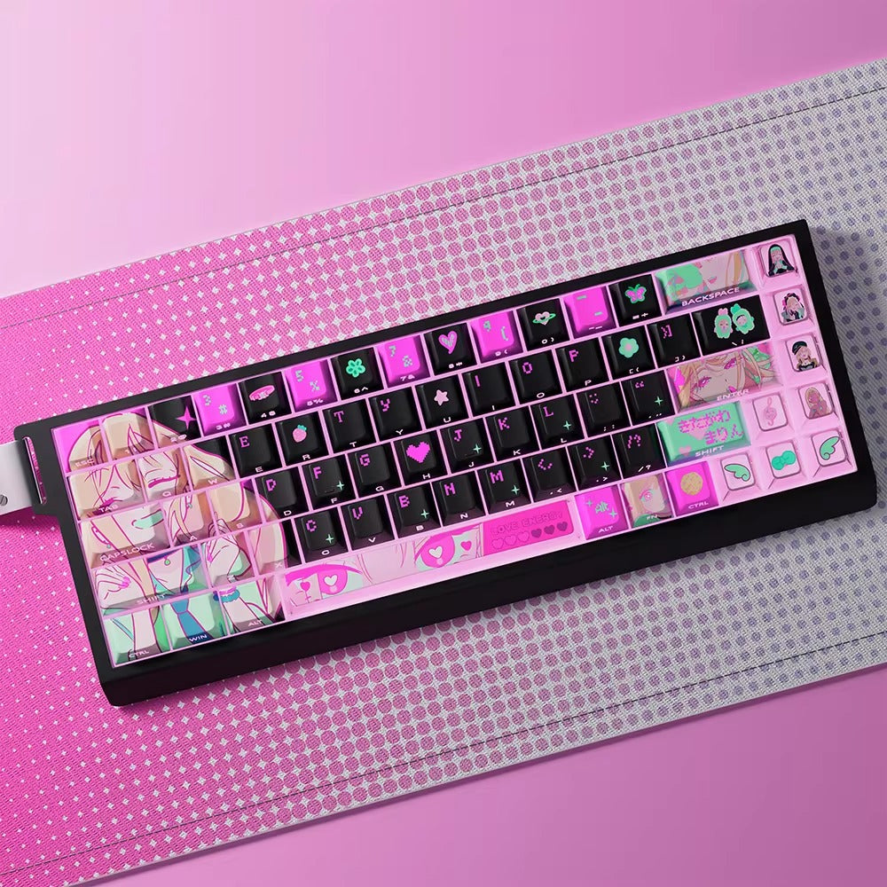 My Dress Up Darling, Kitagawa Marin Theme, PBT+PC Material Personalized Keycap Set, Anime Game Culture Creative Decorative Keycap Set