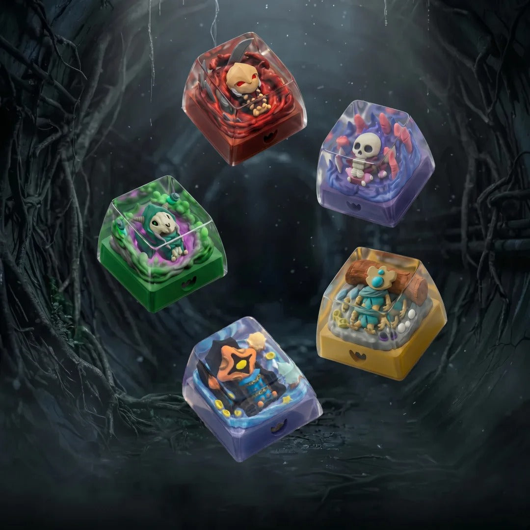 Slay the spire theme design, crystal resin personalized keycaps, game culture creative mechanical keyboard decorative keycaps