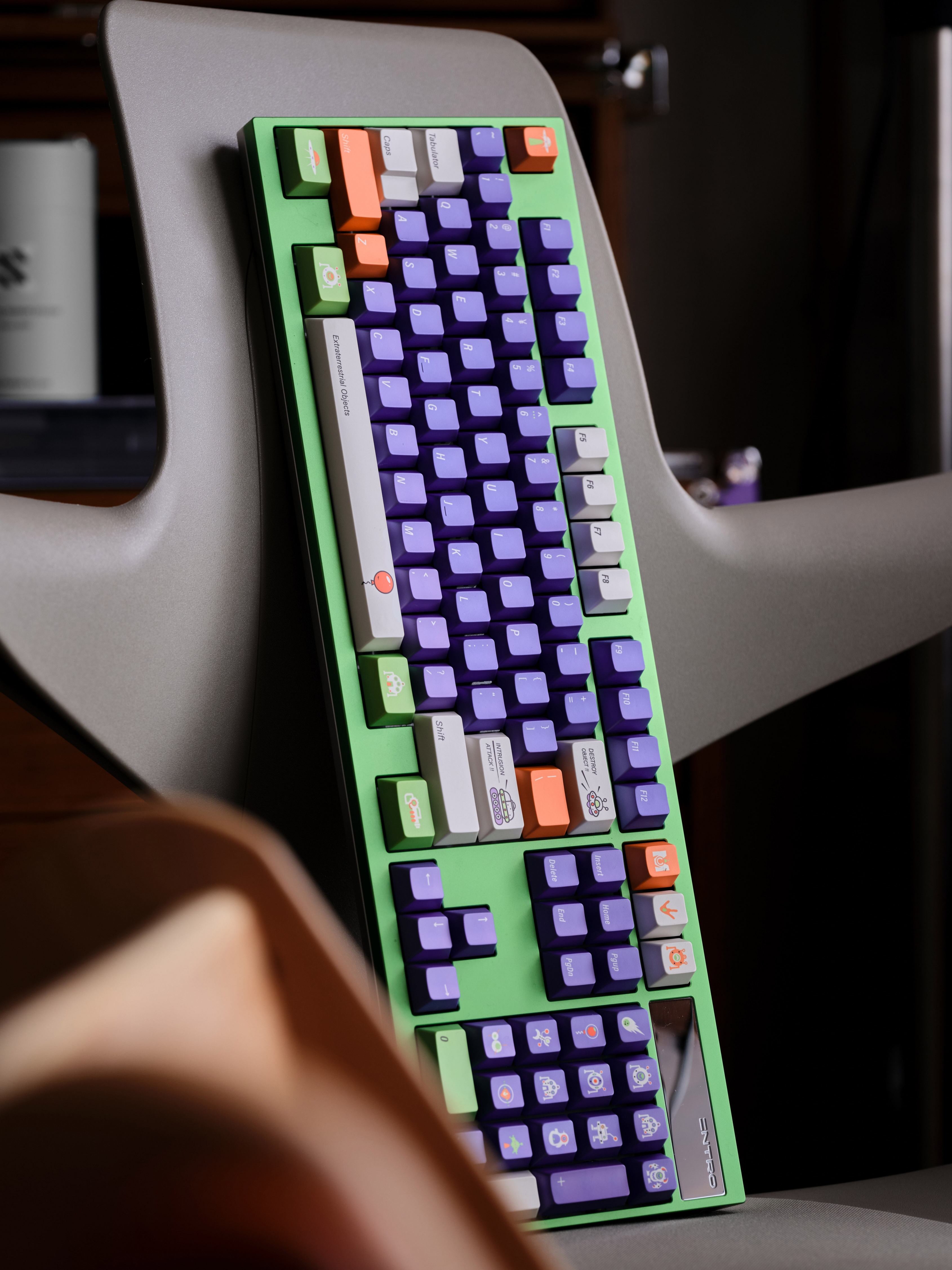 Toy Story, Buzz Lightyear themed design personalized keycaps, soft light original factory high sublimation process PBT material decorative keycap set